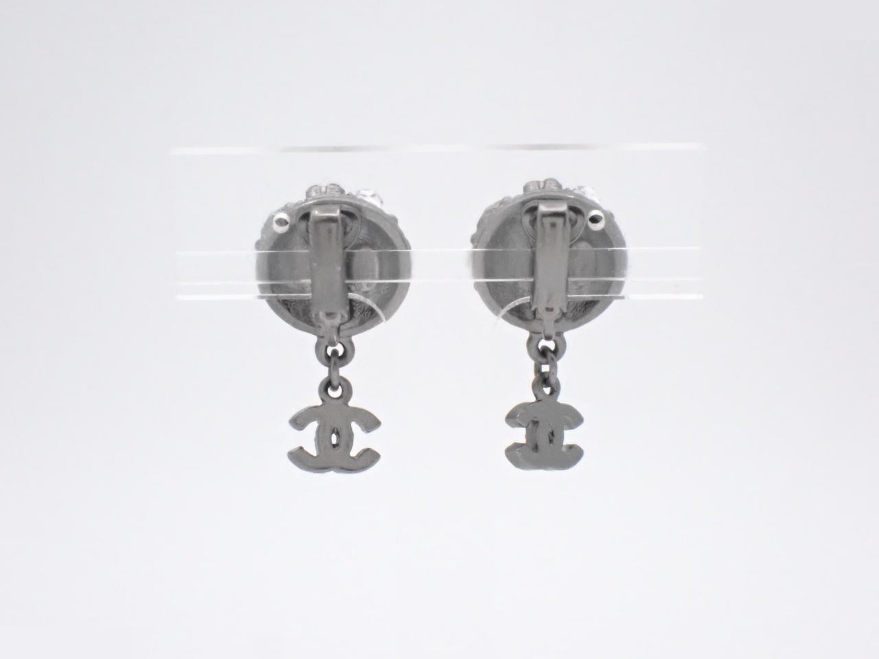 Earrings A11A Coco Mark Rhinestone — view 2