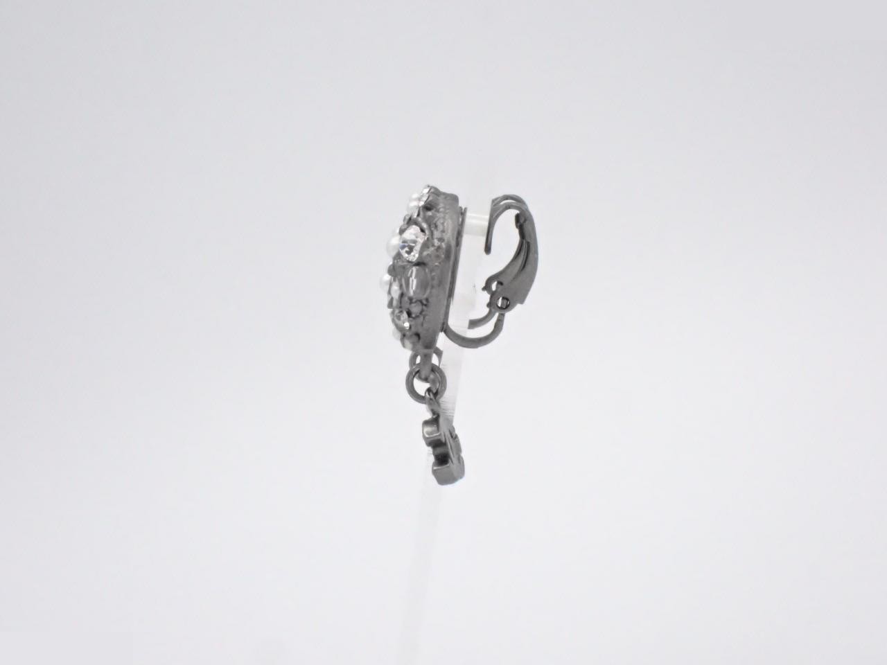 Earrings A11A Coco Mark Rhinestone — view 3