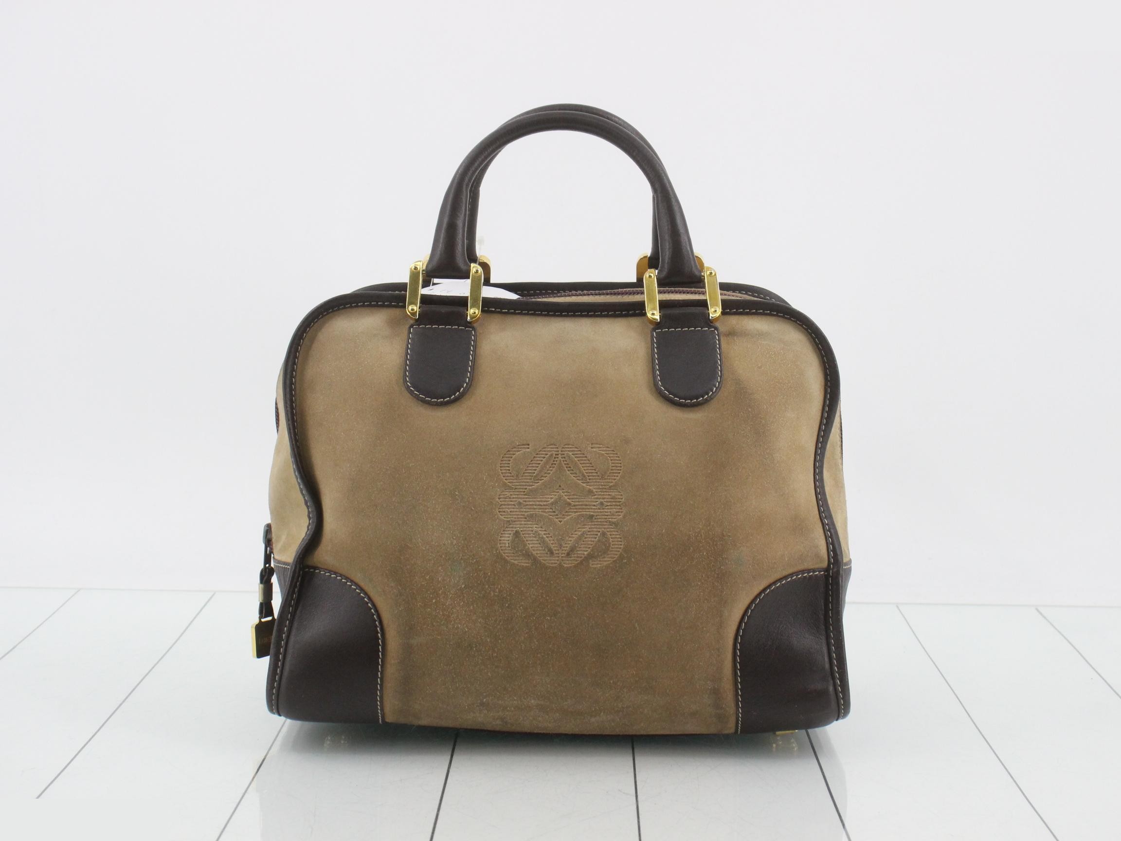 Suede handbag, Amazona