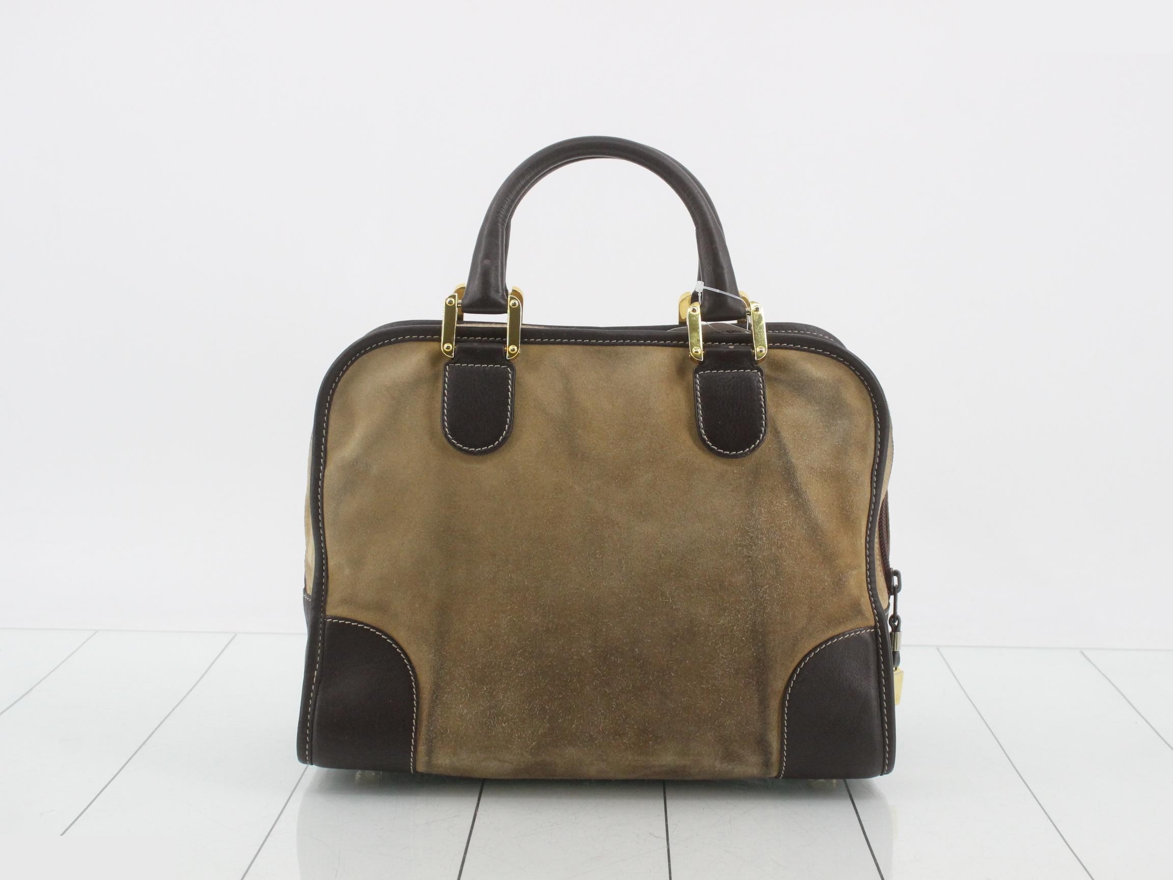 Suede handbag, Amazona — view 2