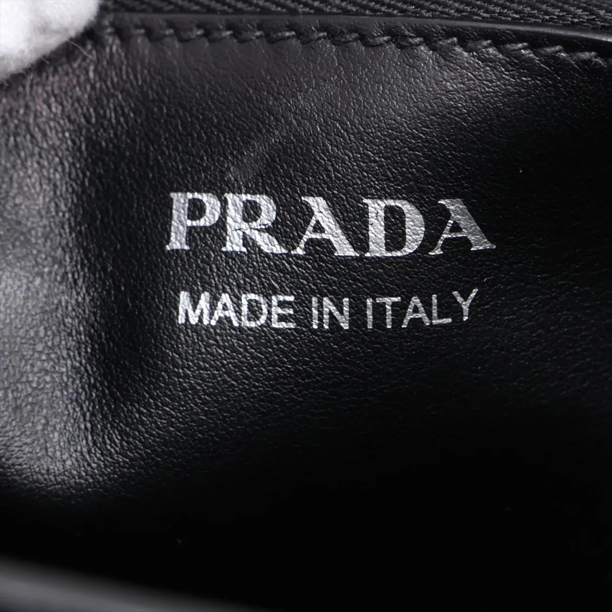 Saffiano Cuir Leather 2-Way Handbag, Black, 1BA156, Unsigned Guarantee Card — view 11