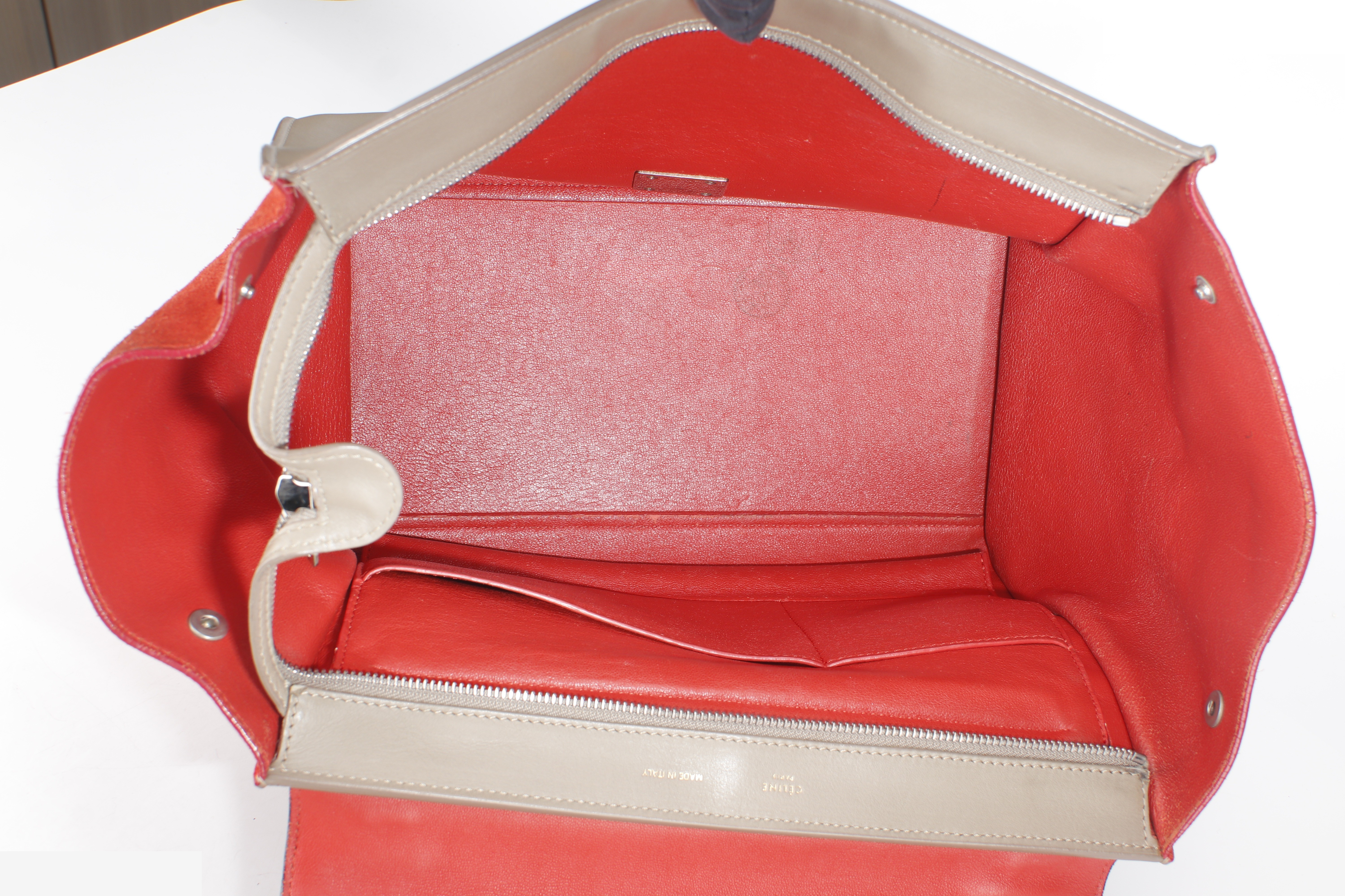 TRAPEZE BAG TRICOLOUR TAUPE SHW — view 10