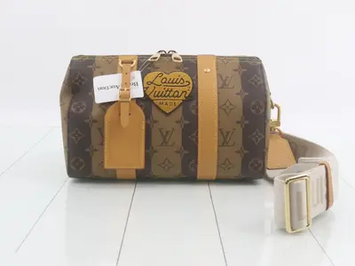 Monogram Stripe NIGO Collaboration City Keepall Shoulder Bag