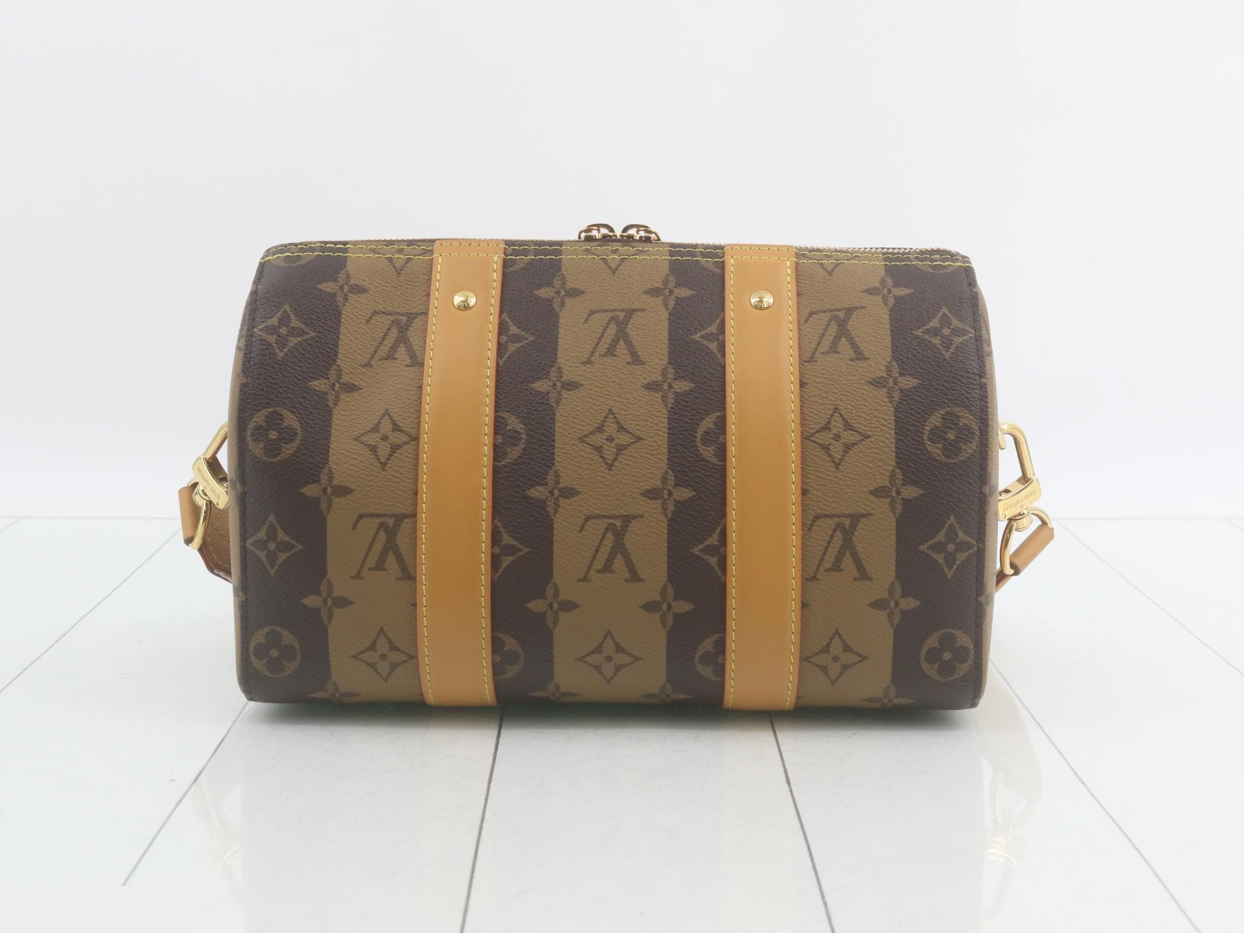 Monogram Stripe NIGO Collaboration City Keepall Shoulder Bag — view 2