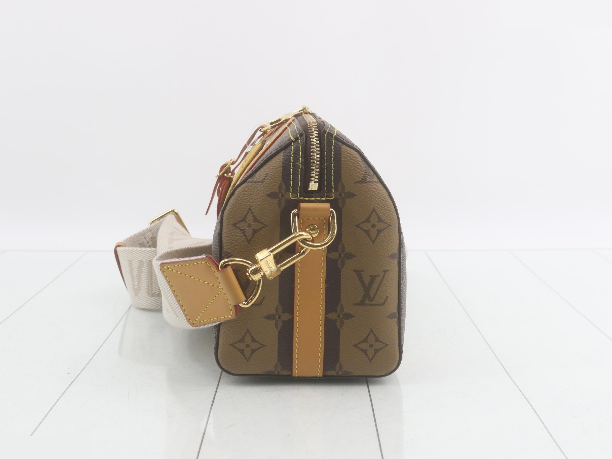 Monogram Stripe NIGO Collaboration City Keepall Shoulder Bag — view 3