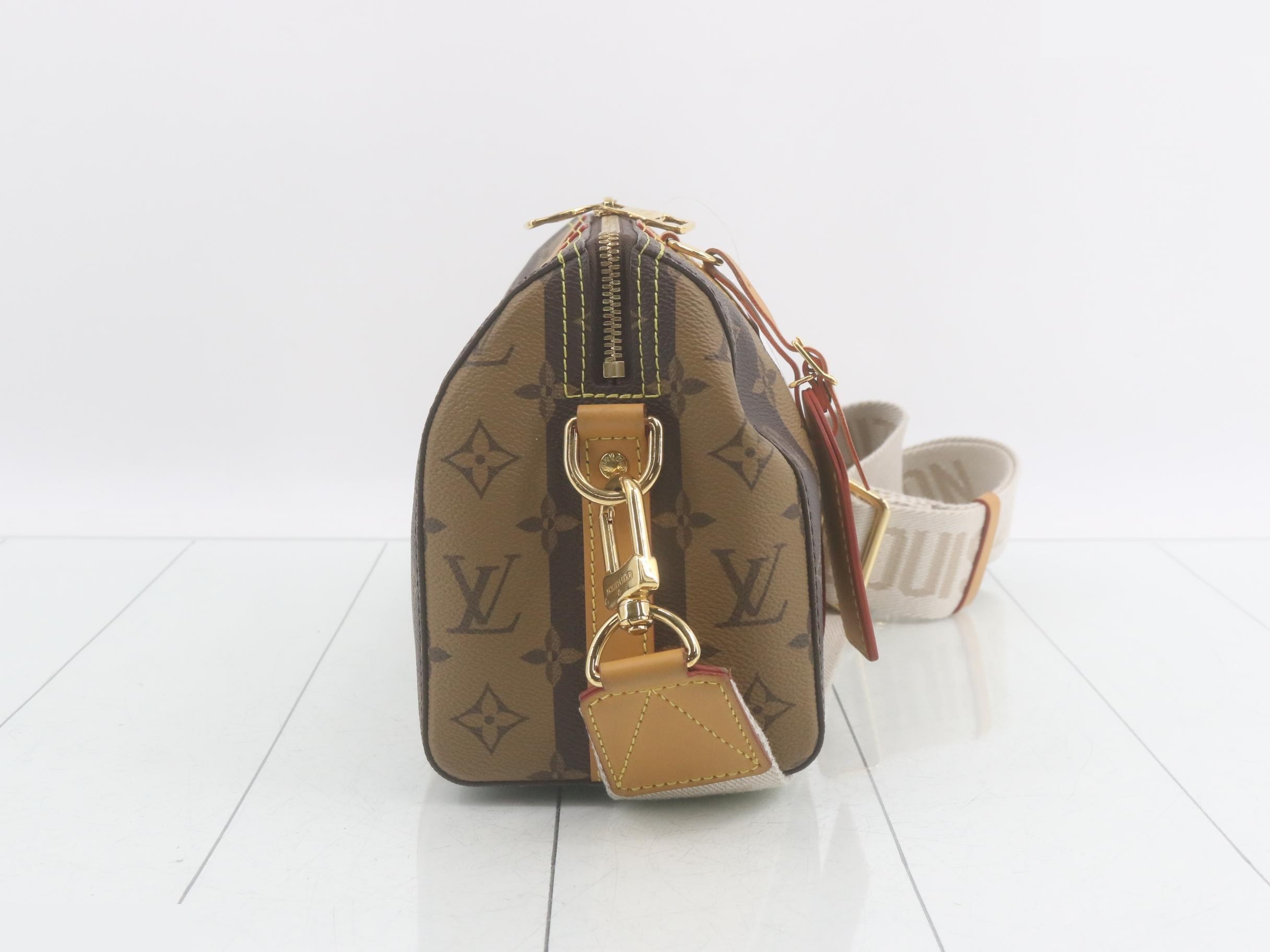 Monogram Stripe NIGO Collaboration City Keepall Shoulder Bag — view 4