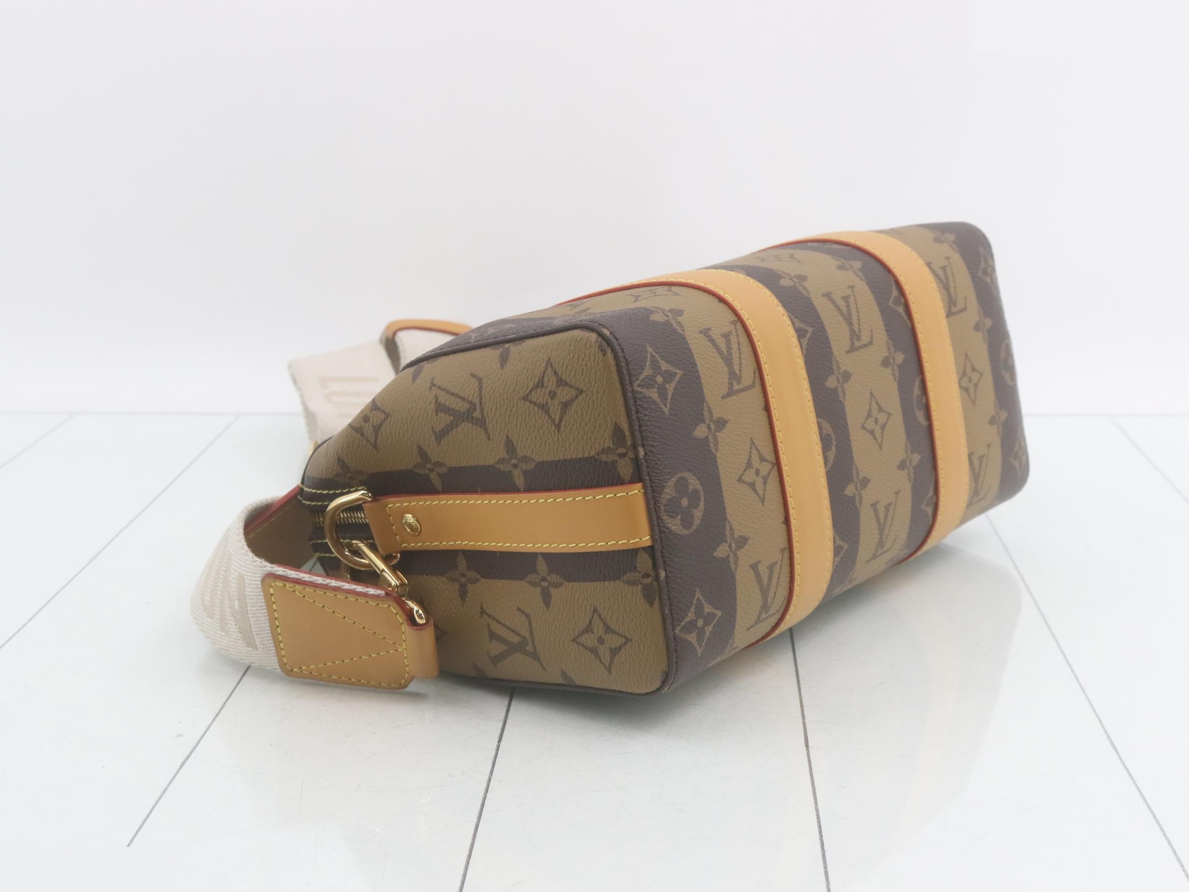 Monogram Stripe NIGO Collaboration City Keepall Shoulder Bag — view 5