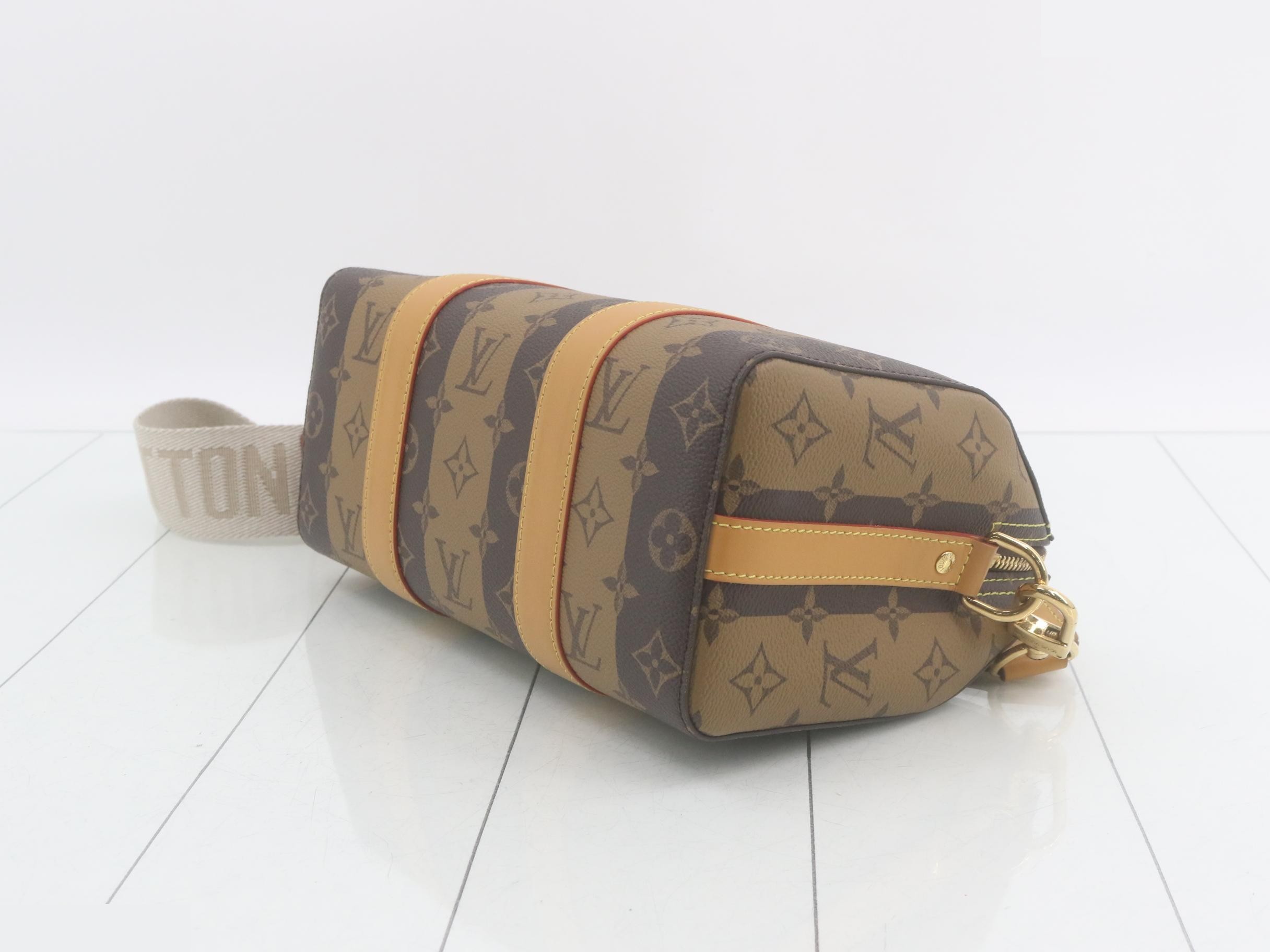 Monogram Stripe NIGO Collaboration City Keepall Shoulder Bag — view 6