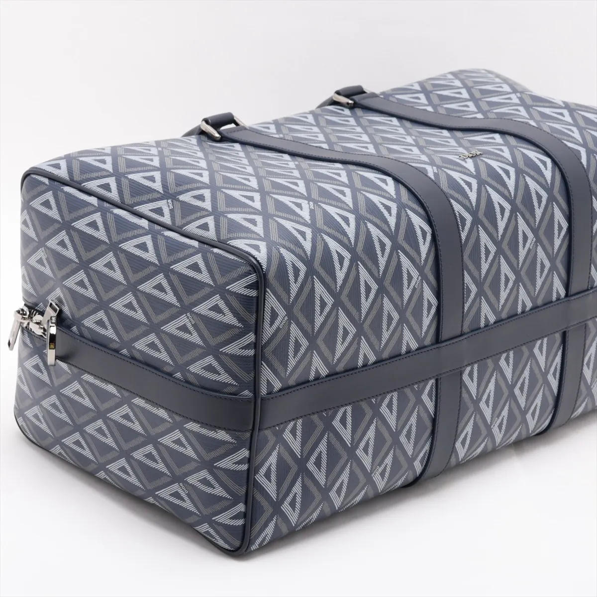 CD Diamond Lango 50 PVC x Leather 2-Way Boston Bag, Navy — view 4