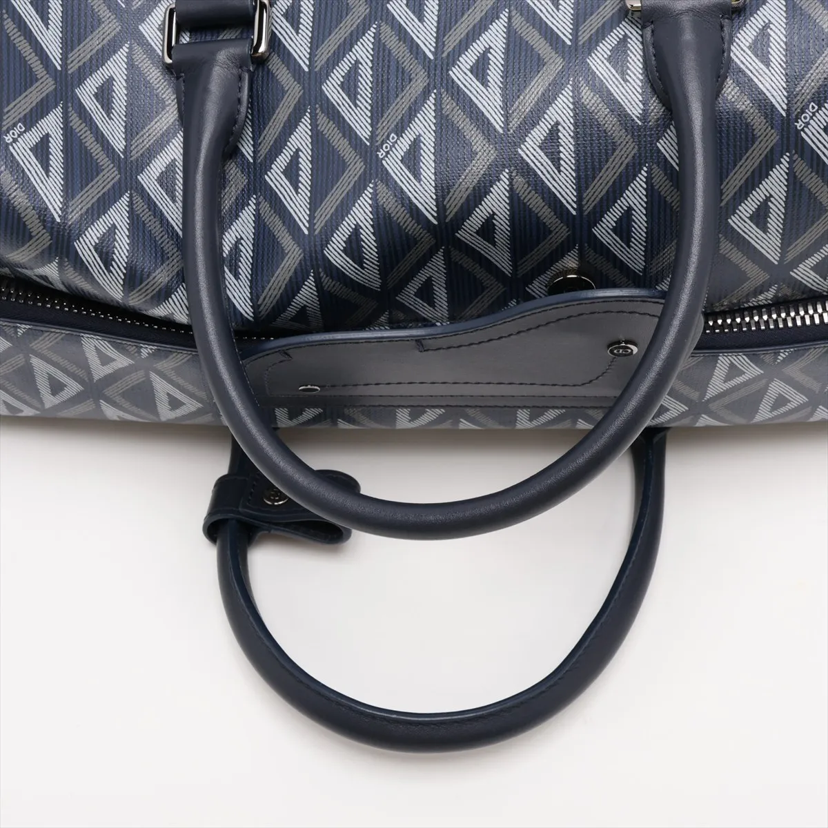 CD Diamond Lango 50 PVC x Leather 2-Way Boston Bag, Navy — view 5
