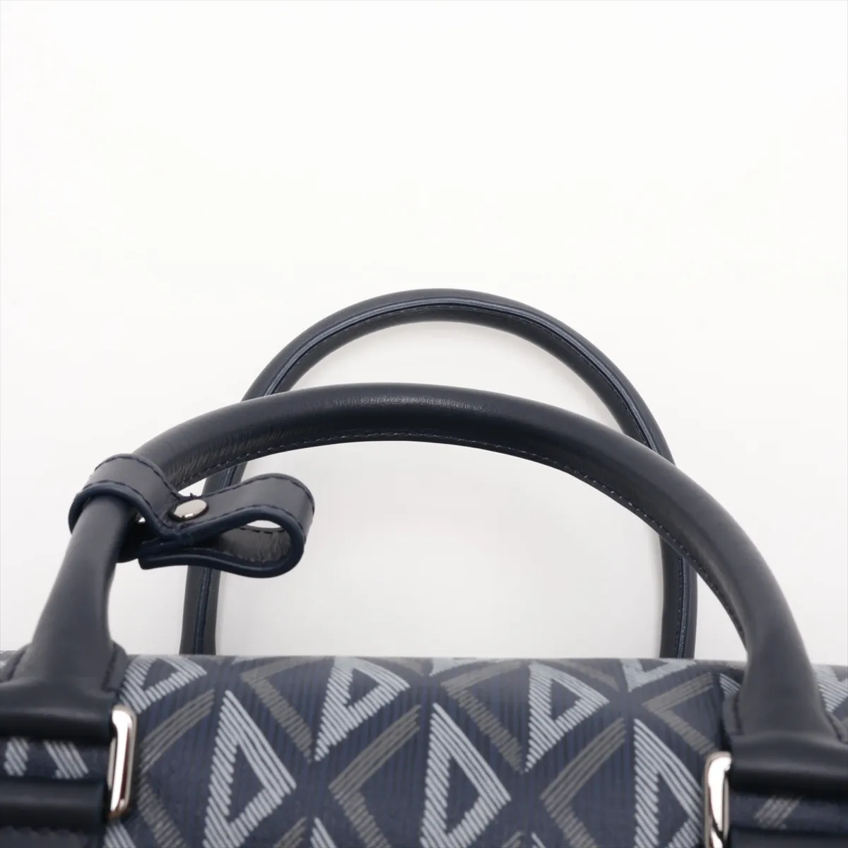 CD Diamond Lango 50 PVC x Leather 2-Way Boston Bag, Navy — view 6