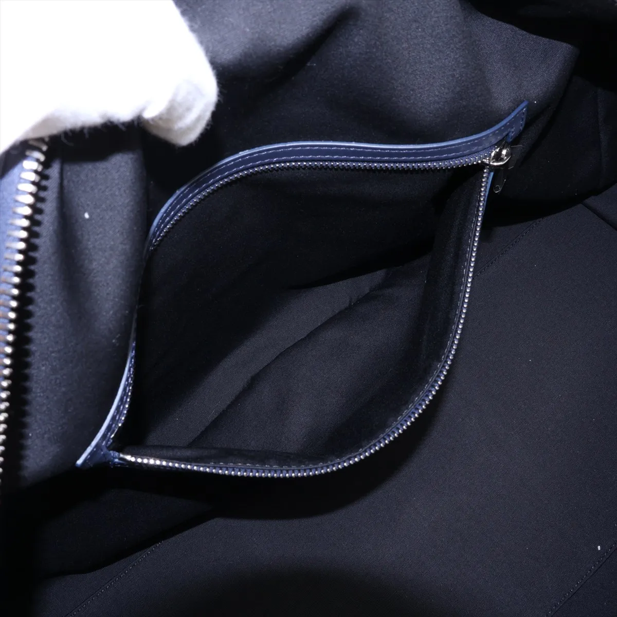CD Diamond Lango 50 PVC x Leather 2-Way Boston Bag, Navy — view 9