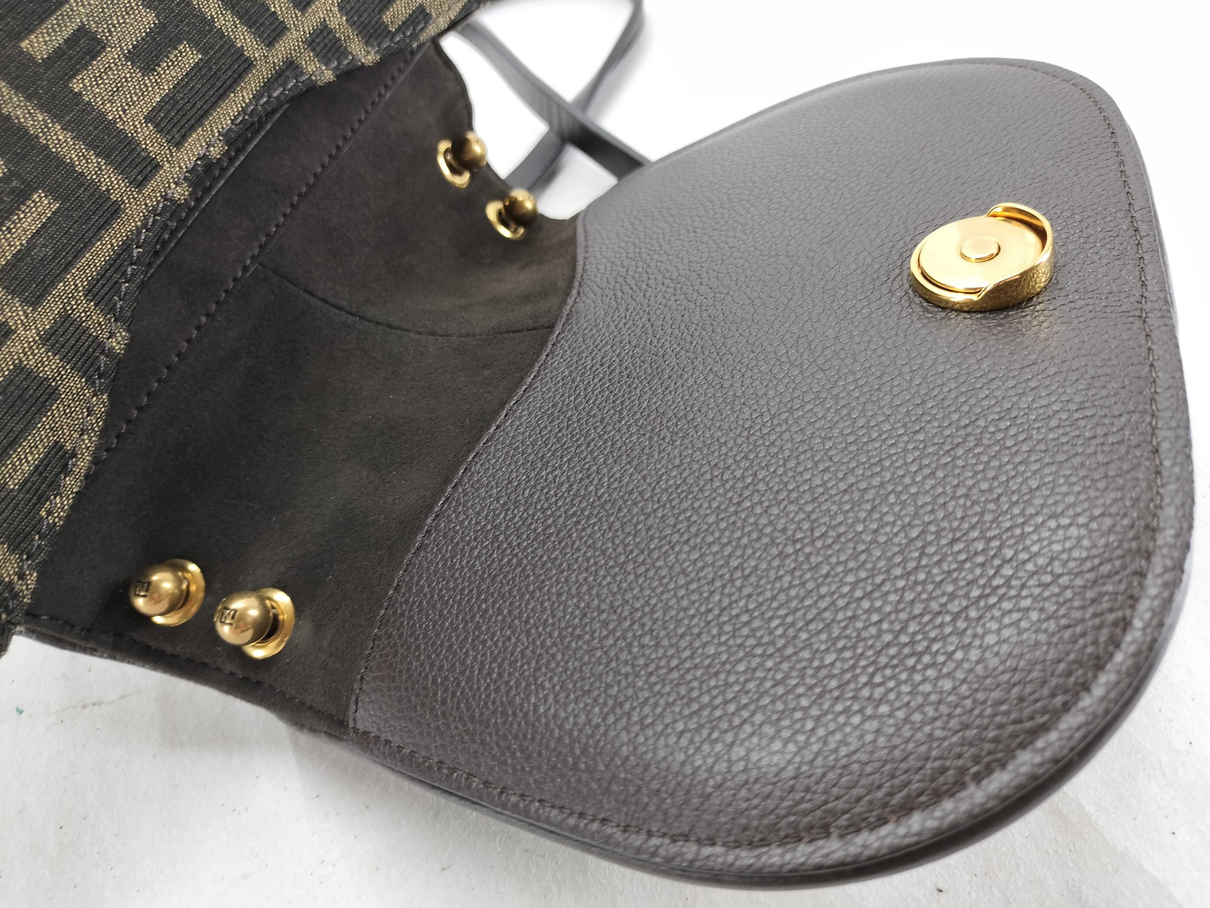 Zucca Pattern Fendi Camon Small Zucca Pattern Shoulder Bag 8BS082 Shoulder Bag — view 8