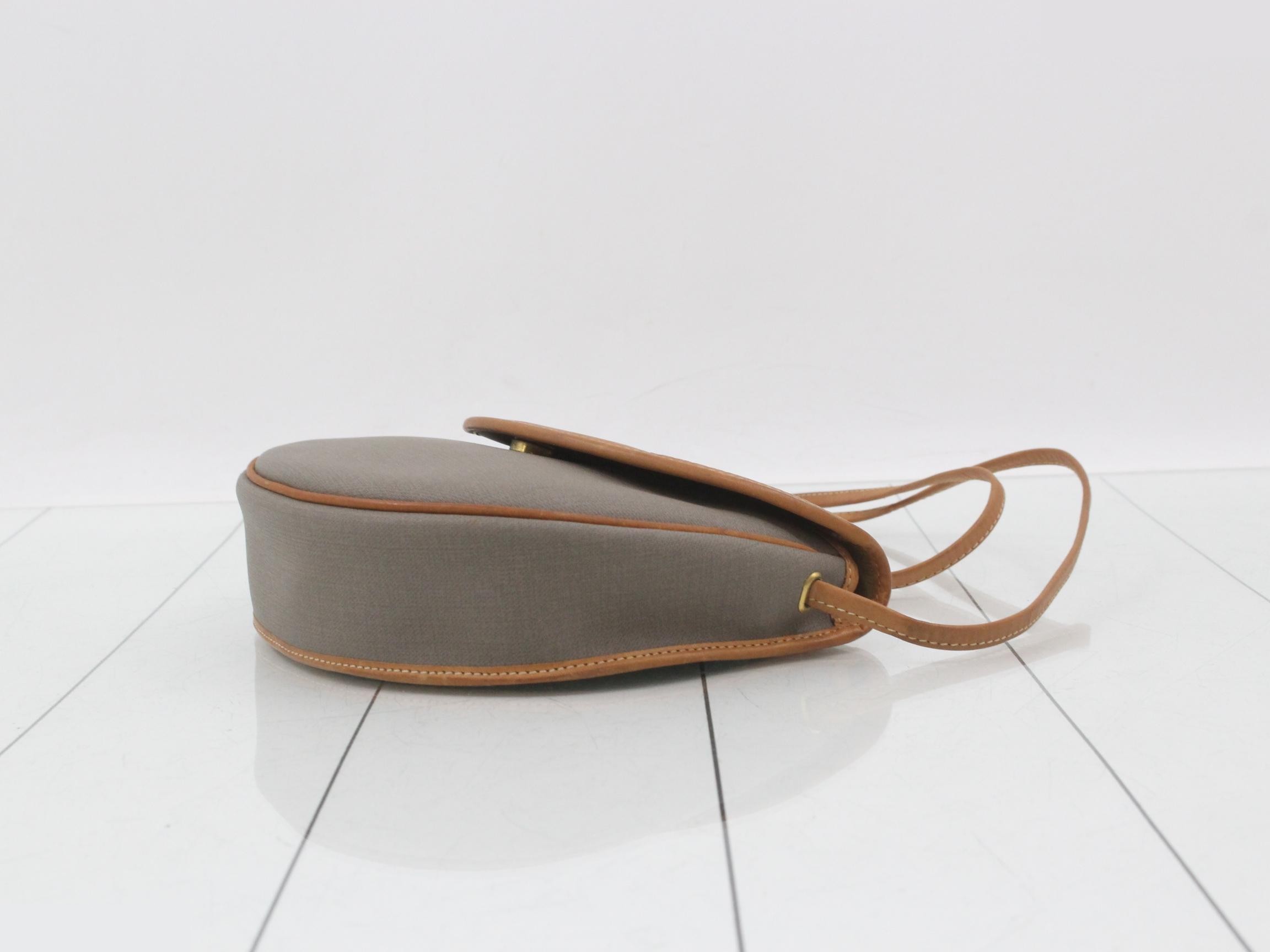 Shoulder bag, PVC, leather, CD logo, greige, brown — view 6