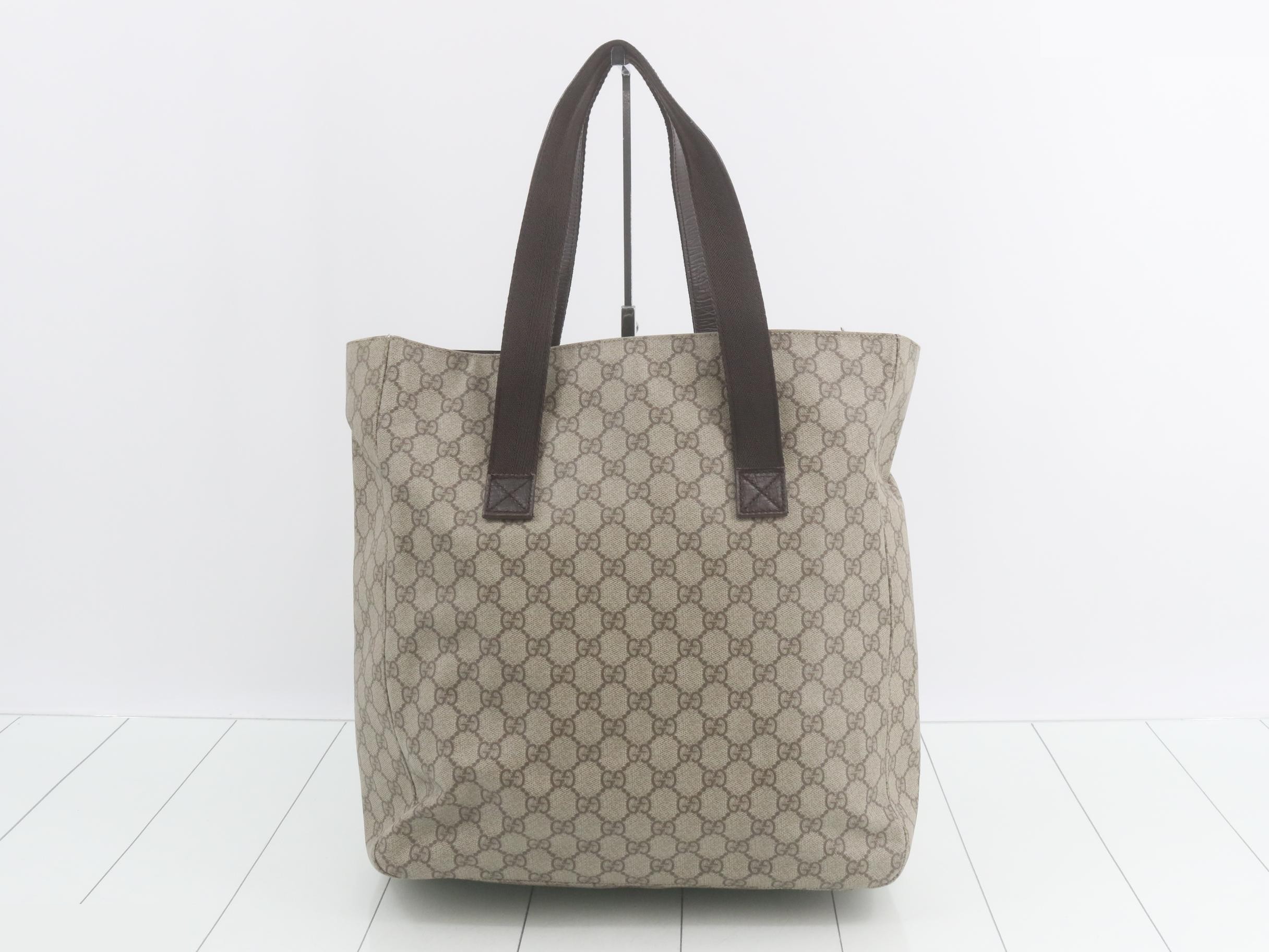 GG Supreme Leather Tote Bag — view 2