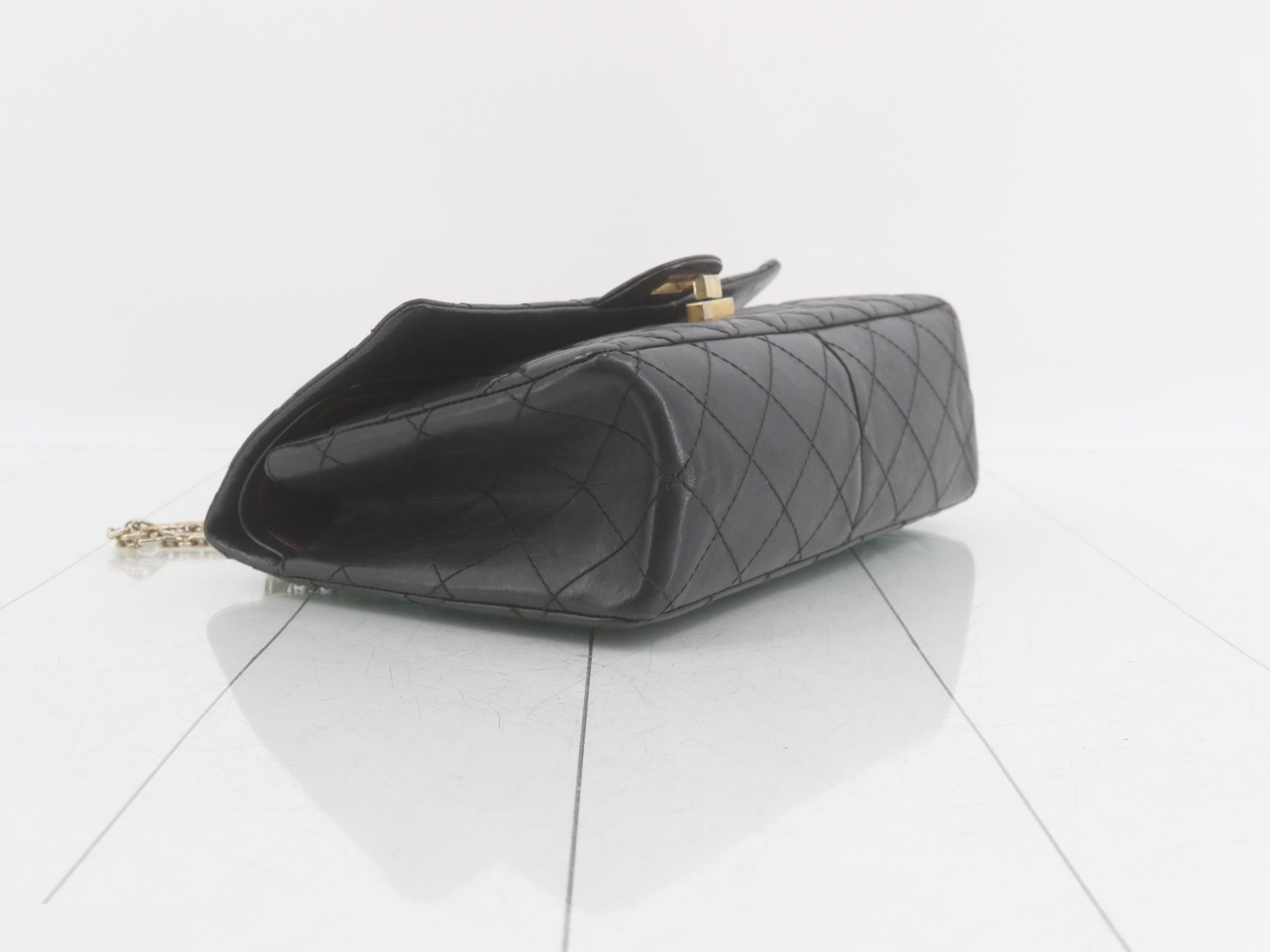 2.55 Leather Double Flap Double Chain Shoulder Bag — view 5