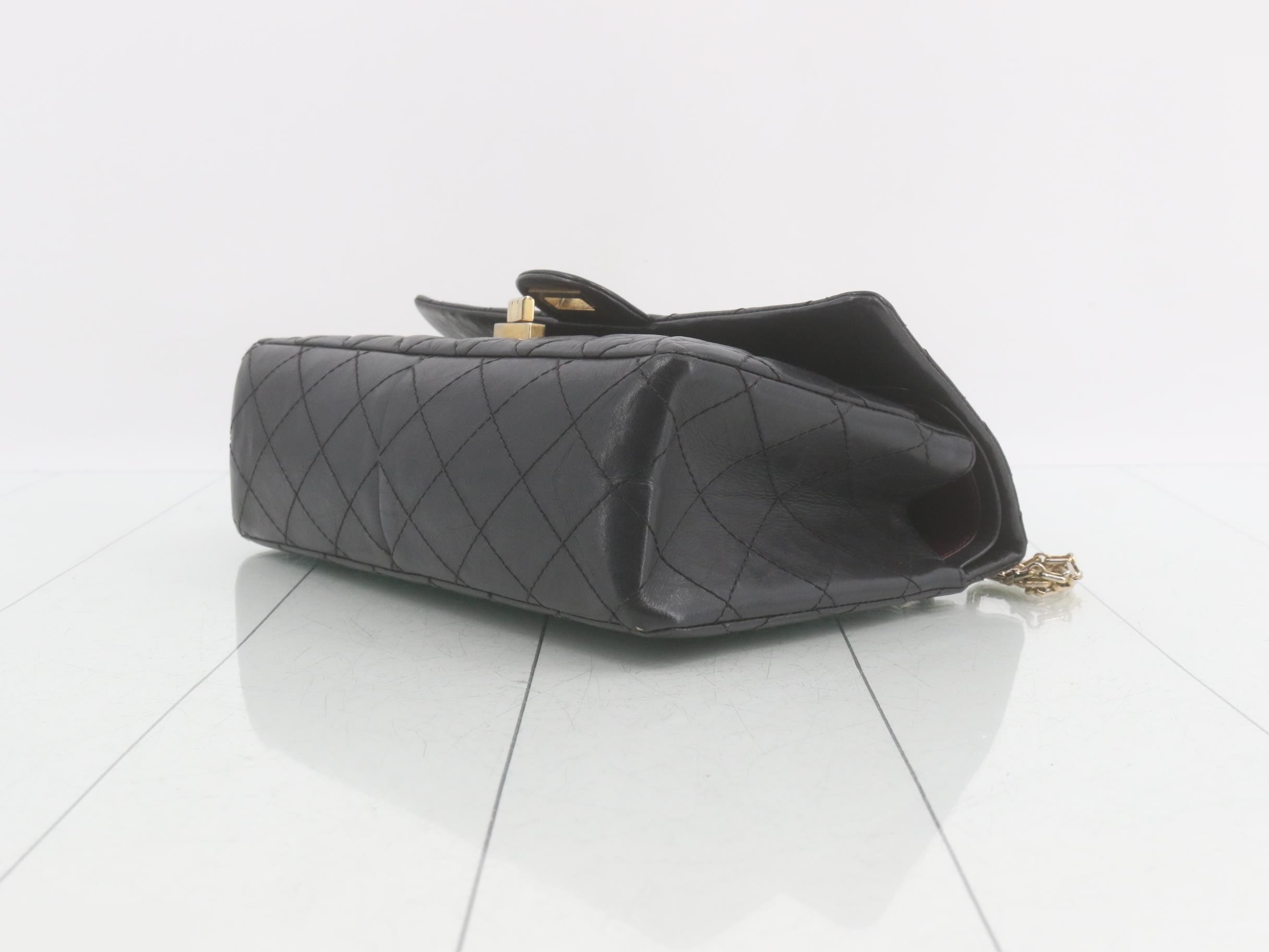 2.55 Leather Double Flap Double Chain Shoulder Bag — view 6