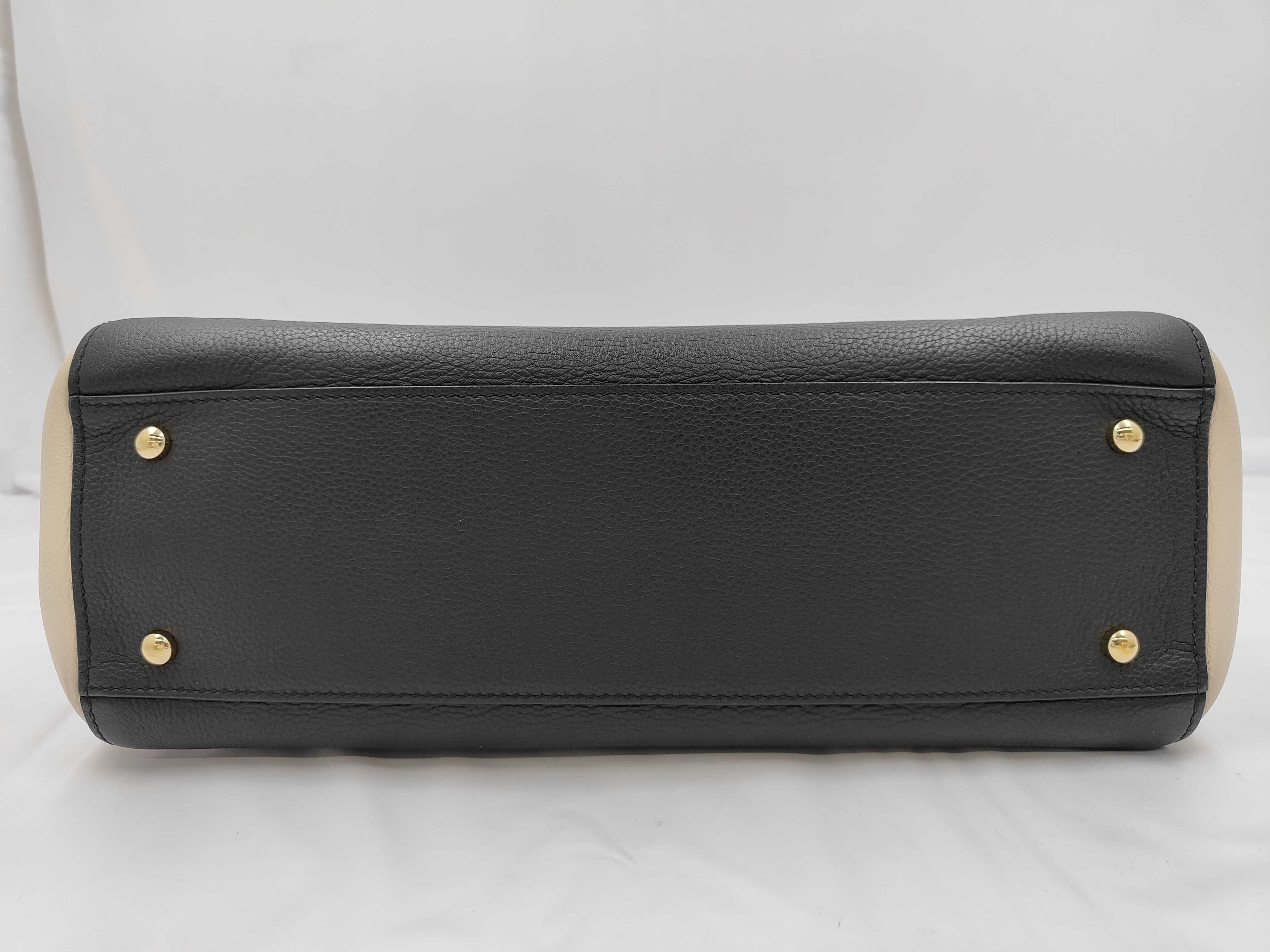 Executive Caviar Skin Black Gold Hardware 24002601 2-Way Handbag — view 9