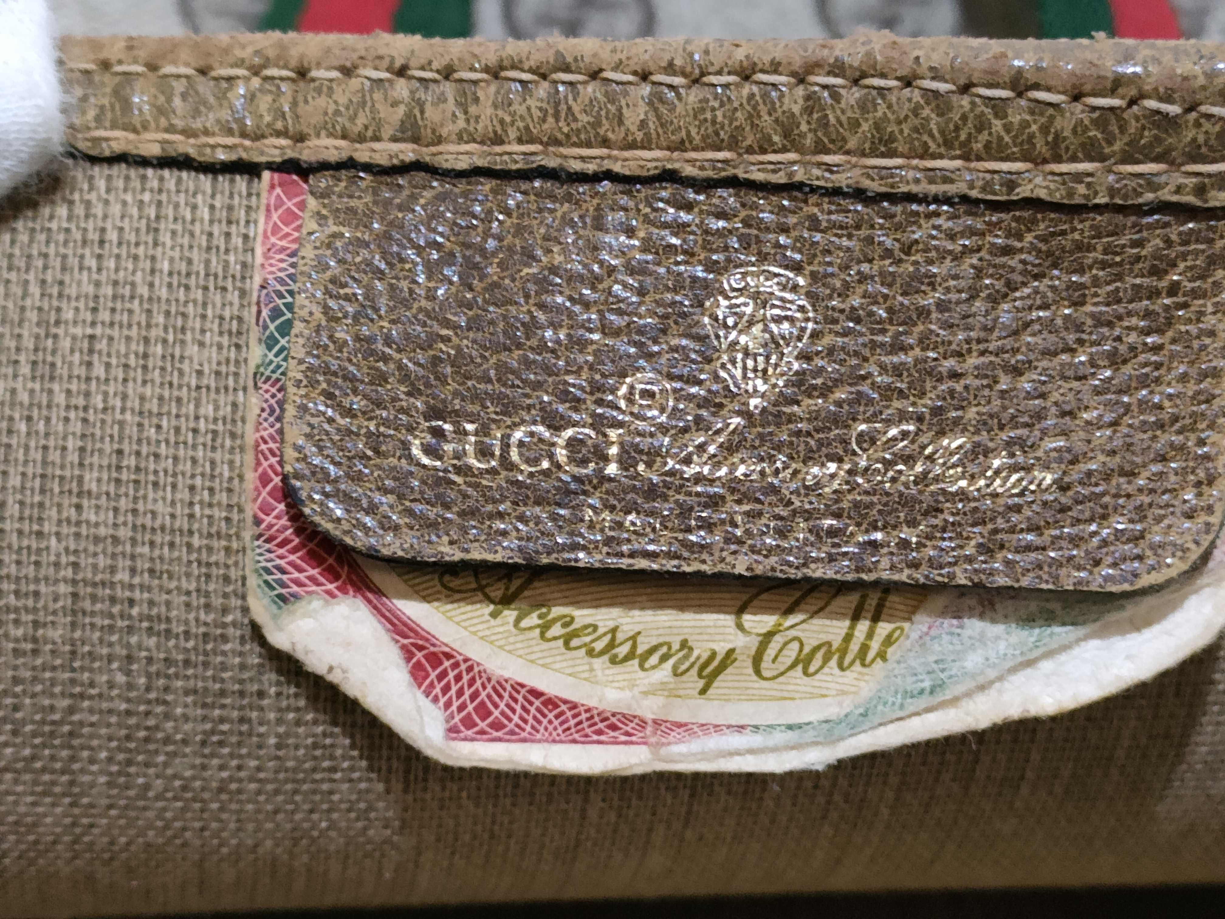GG Supreme Gucci 39 02 003 GG Supreme Sherry Tote Bag PVC Leather Beige Tote Bag — view 10