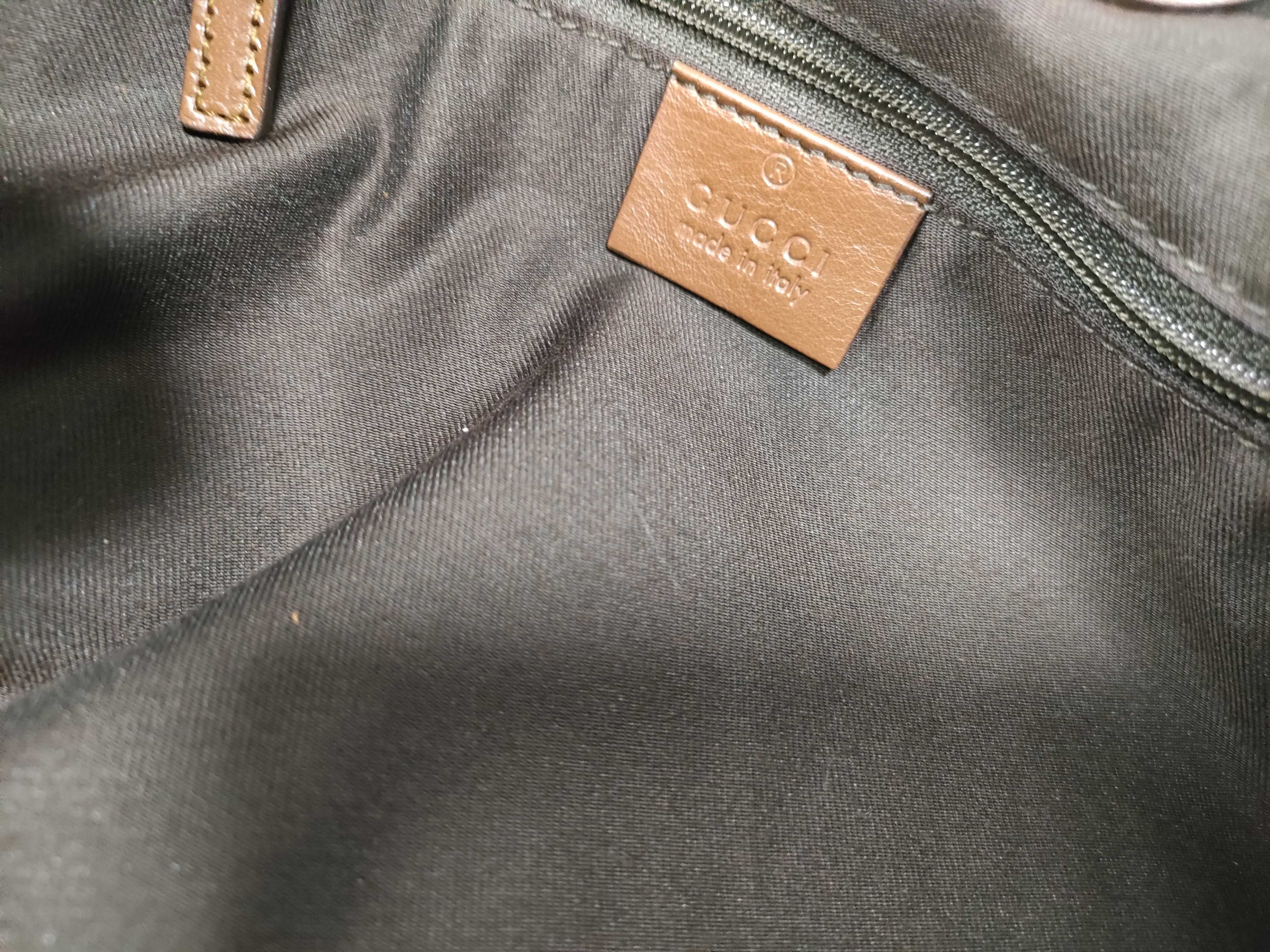 Red/Brown Canvas GG Supreme Pumpkin Shoulder Bag (Handbag) — view 14