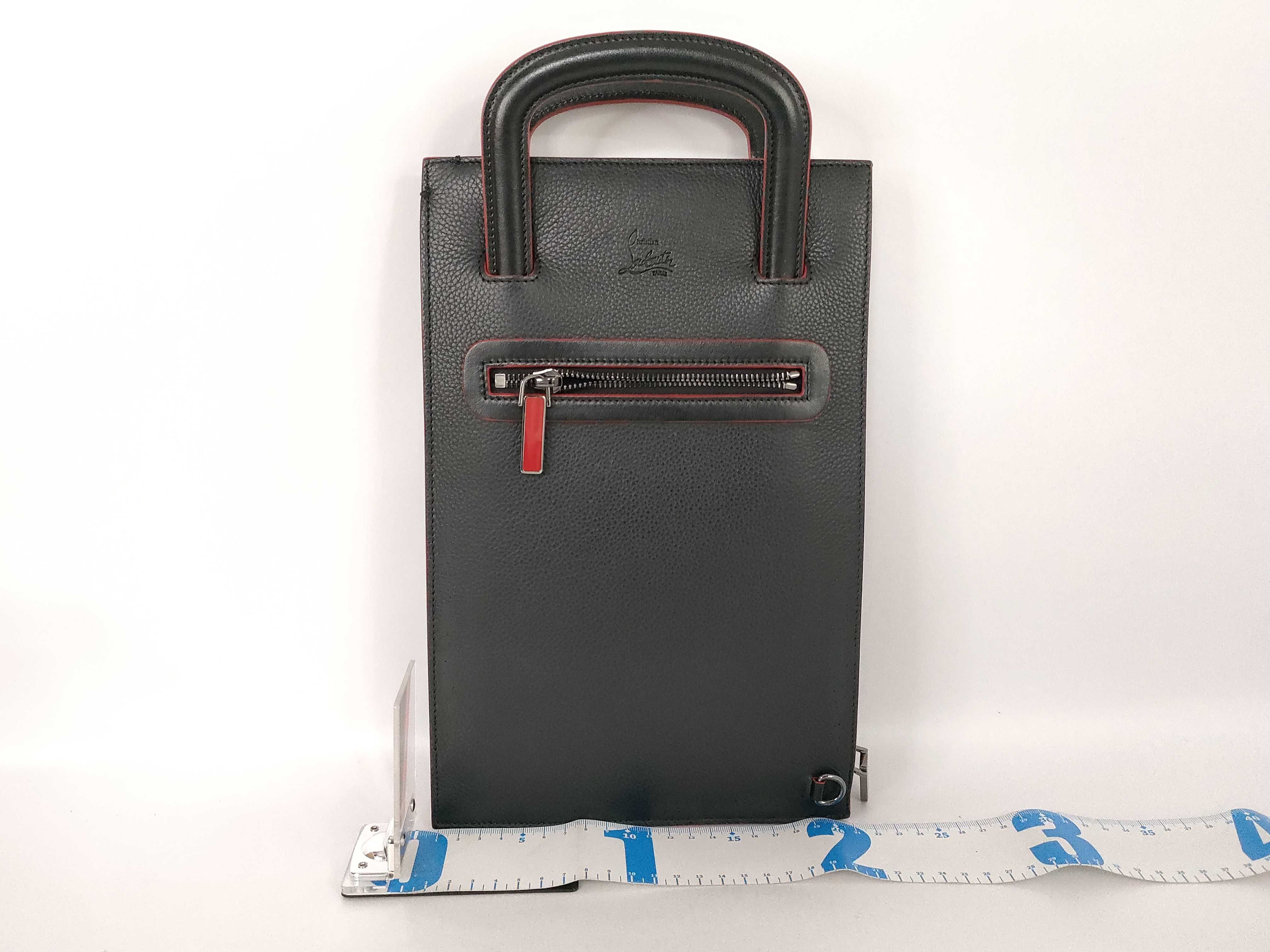 Trick Track 1165005 Handbag, Leather, Black/Red — view 2