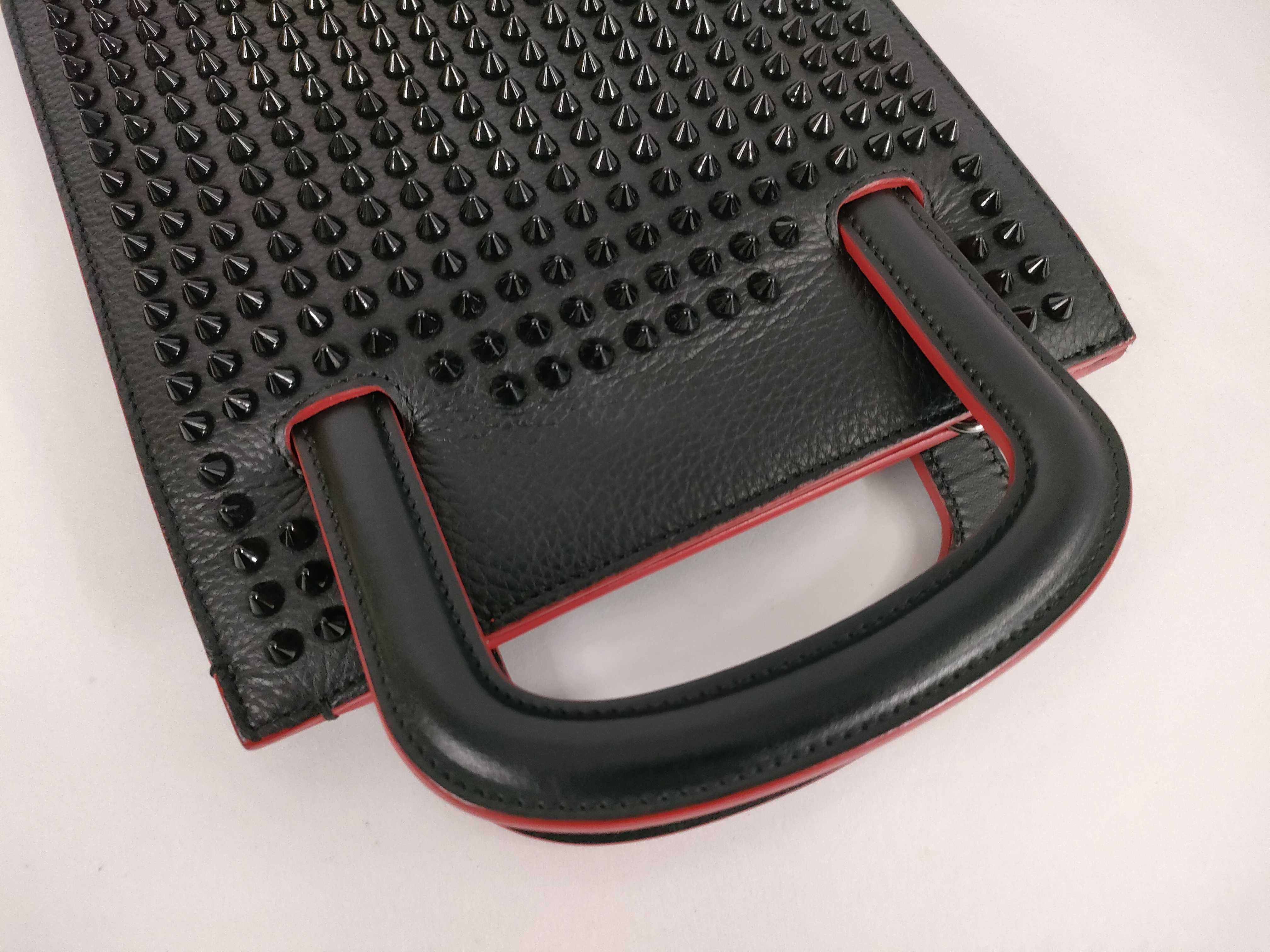 Trick Track 1165005 Handbag, Leather, Black/Red — view 3