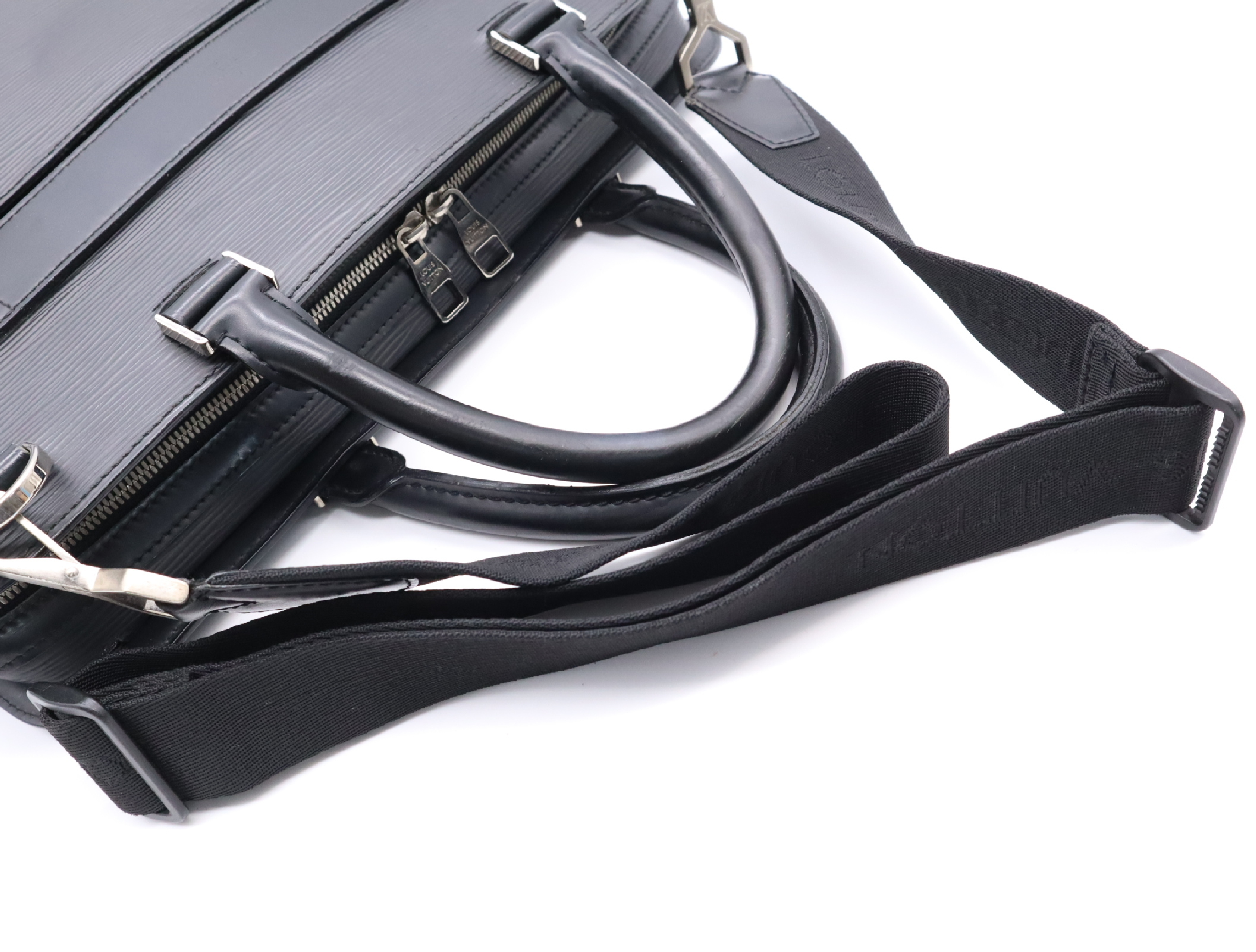 M54032 Epi Bassano MM Noir Business Bag with Optional Strap — view 12