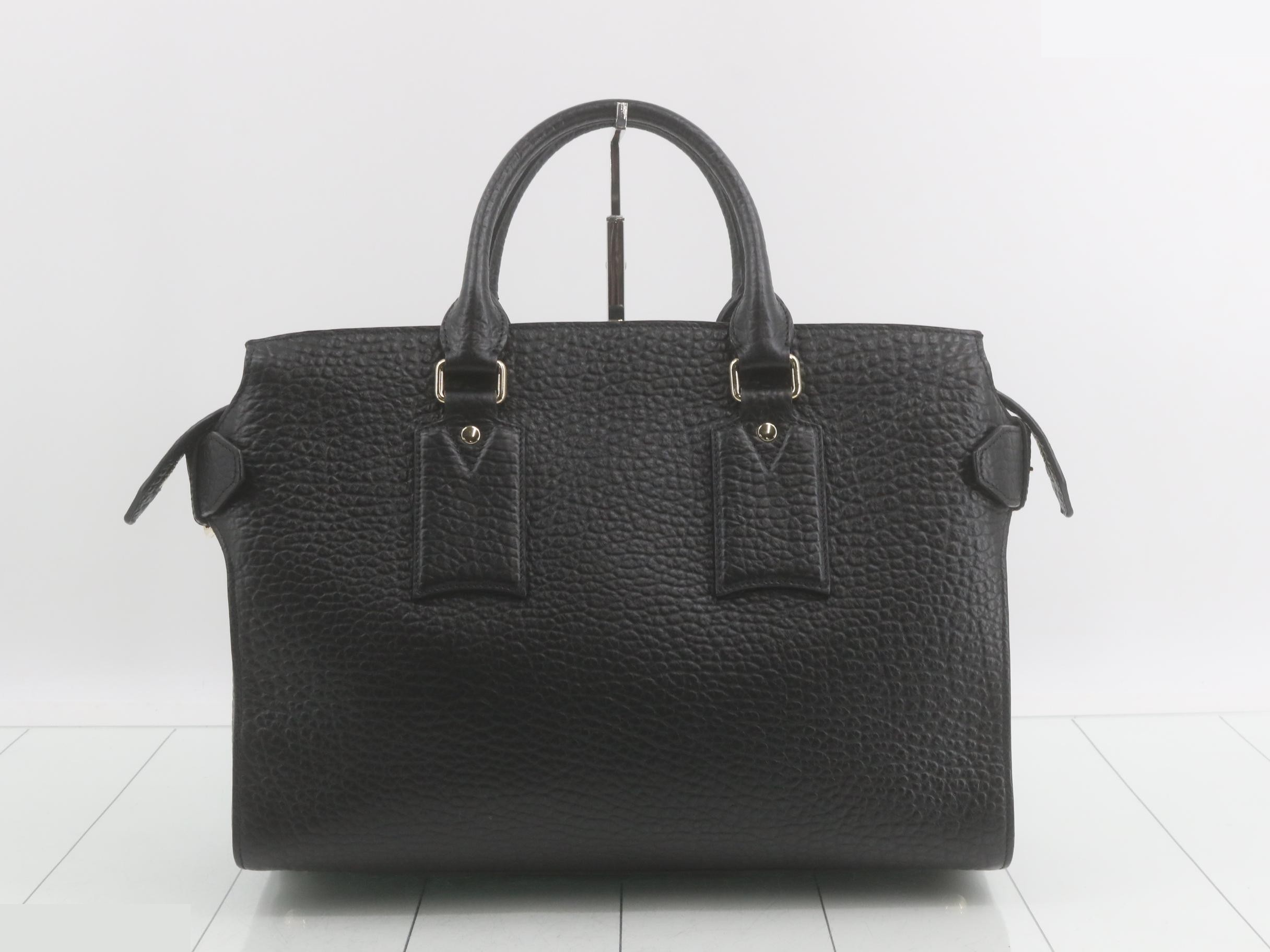 Leather logo plate 2-way handbag — view 2