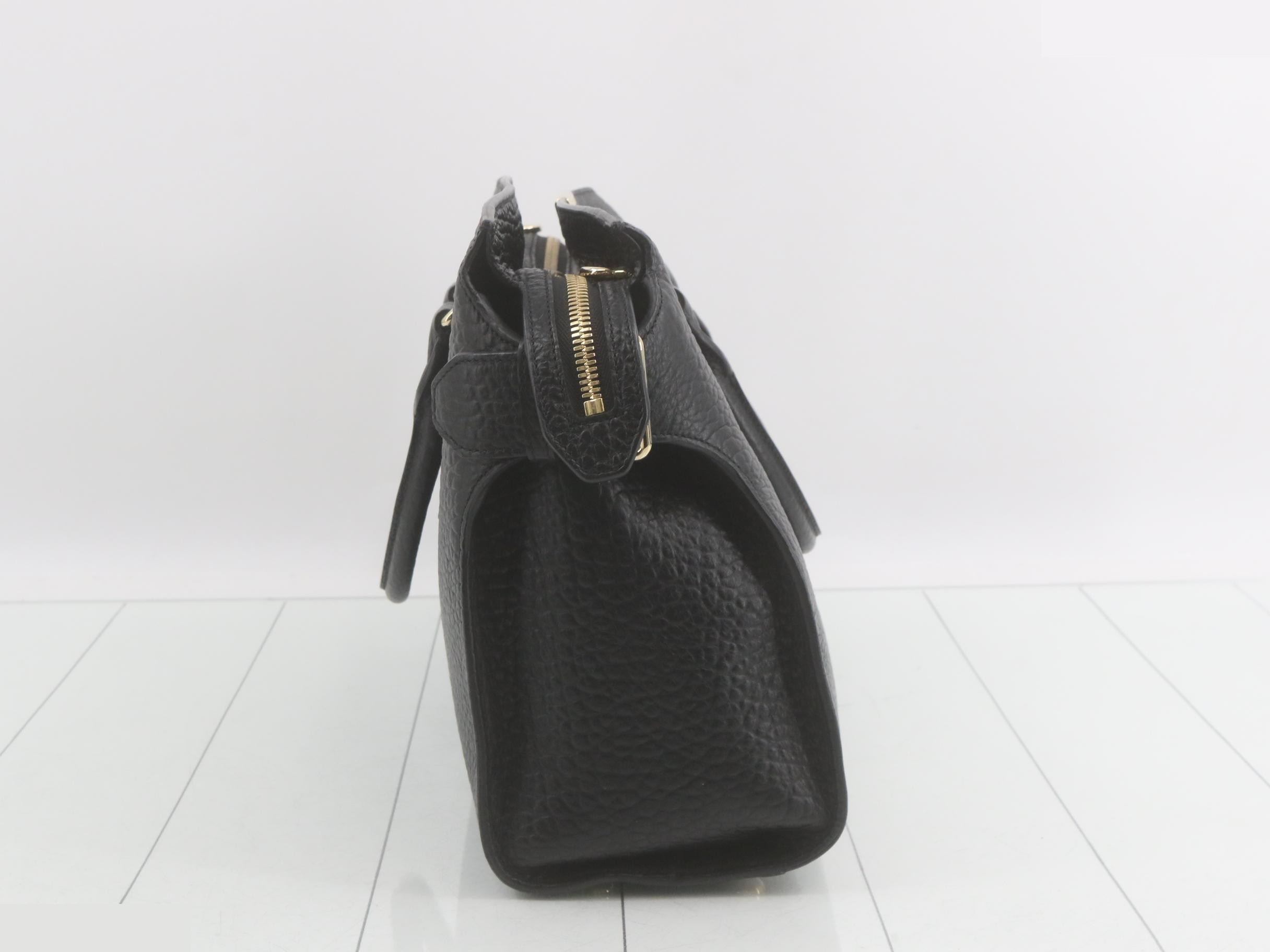 Leather logo plate 2-way handbag — view 4