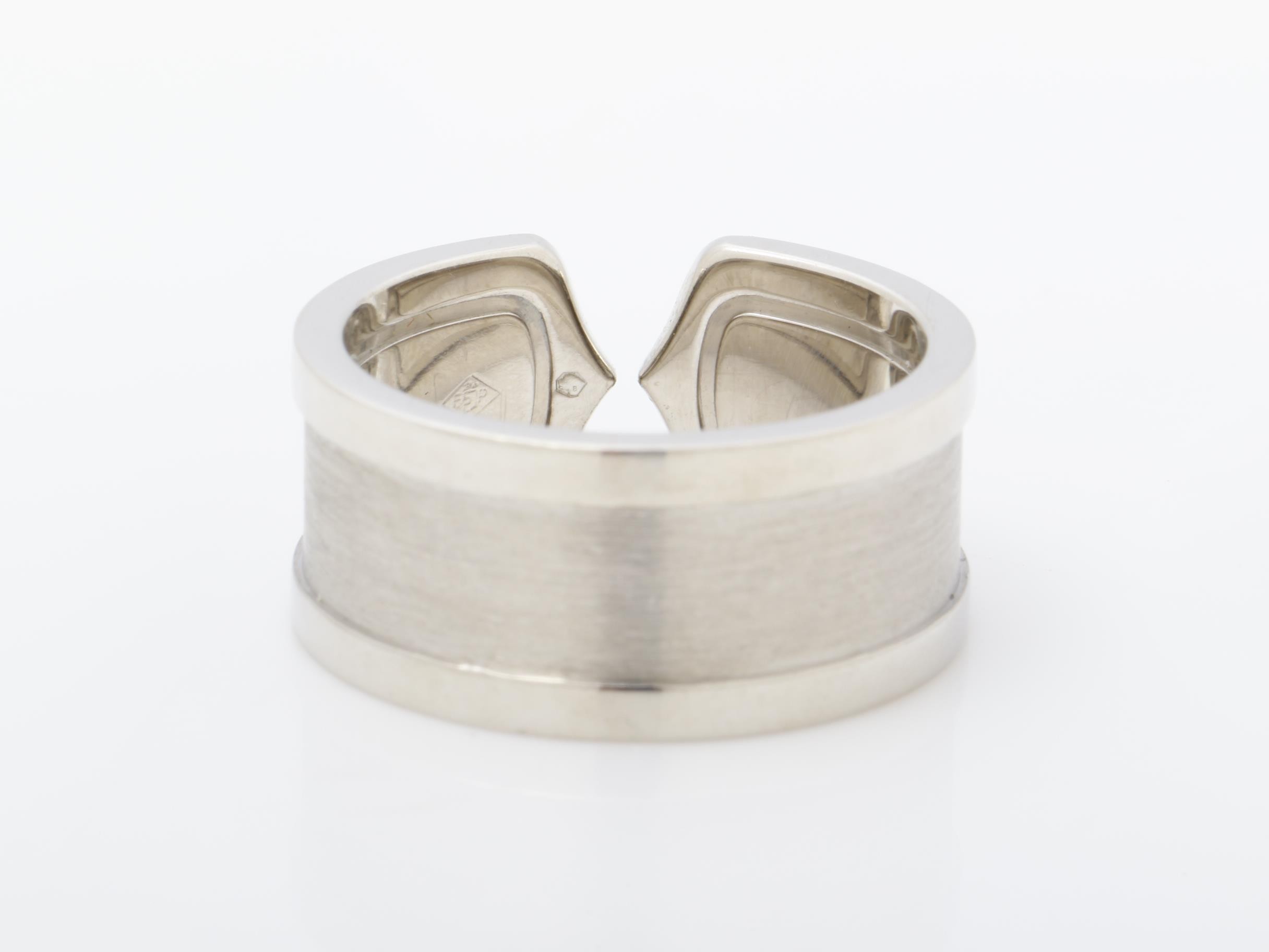 2C Motif (Precious Metal) Ring, 750WG, 13.8g, #58 — view 4
