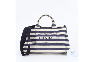 Guarantee included Canapa Border B2642B 2-Way Tote Bag