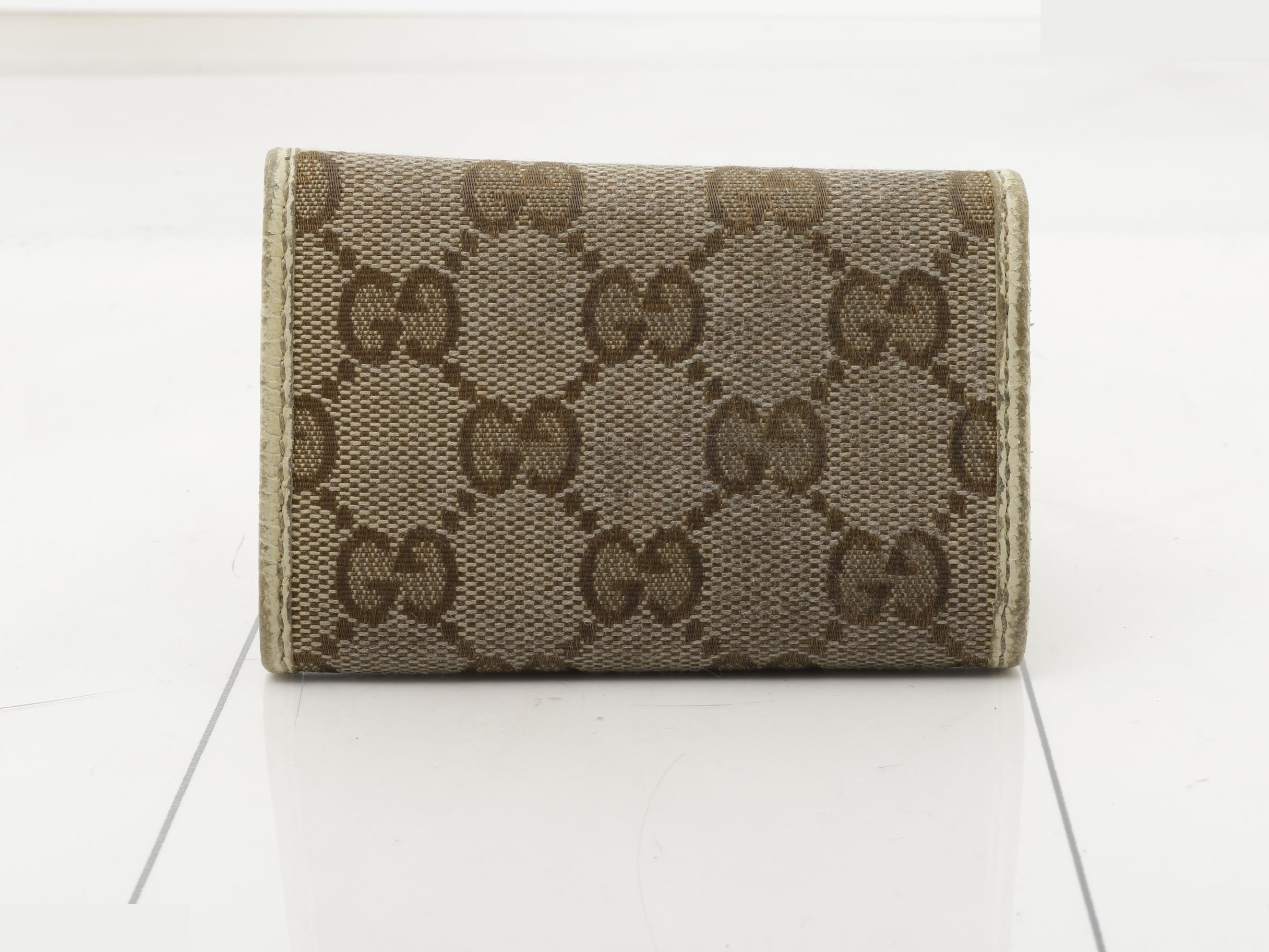 Key case, GG canvas, BE/WH — view 2