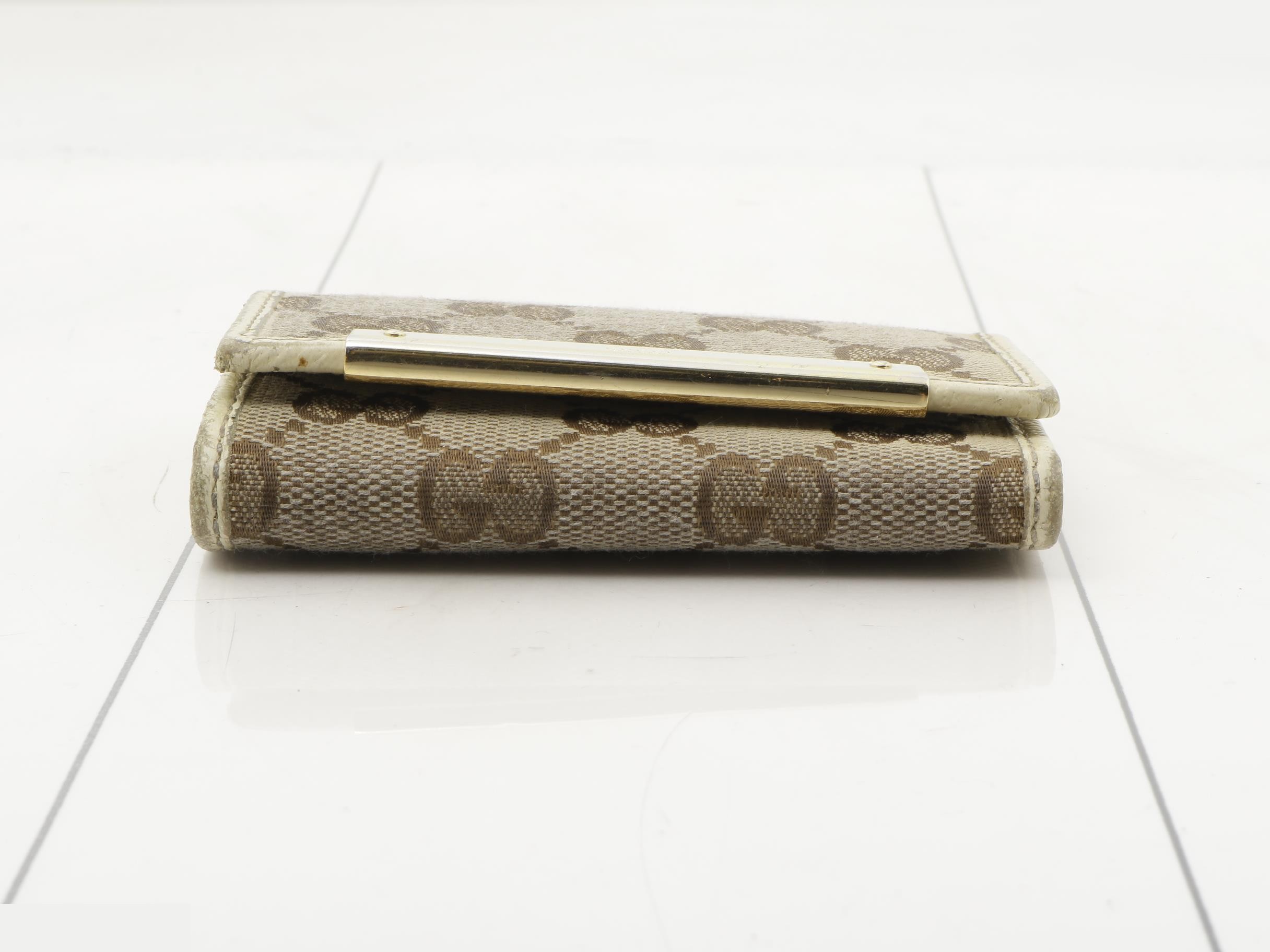 Key case, GG canvas, BE/WH — view 3