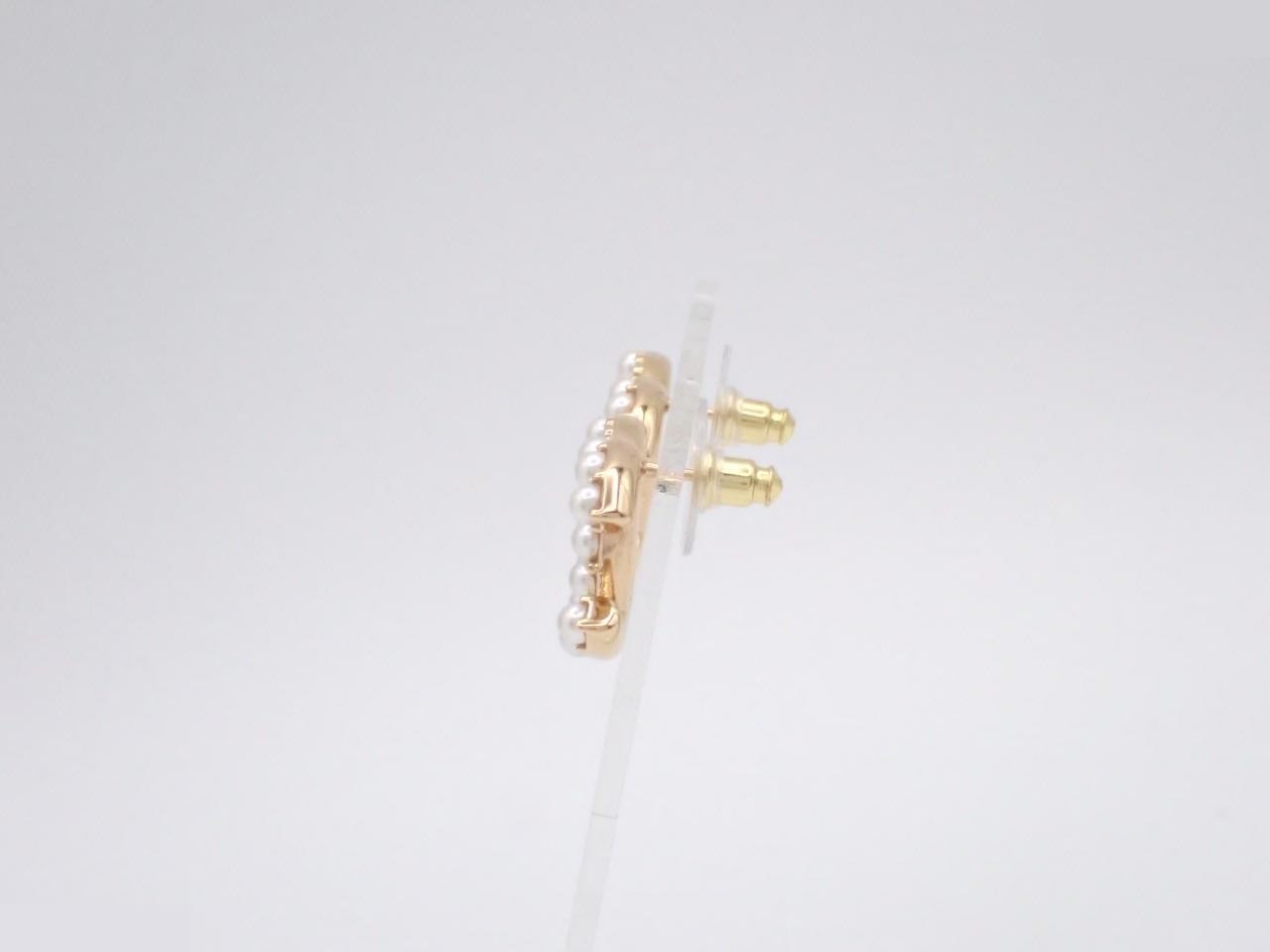 Coco Mark Pearl Earrings B24A — view 3