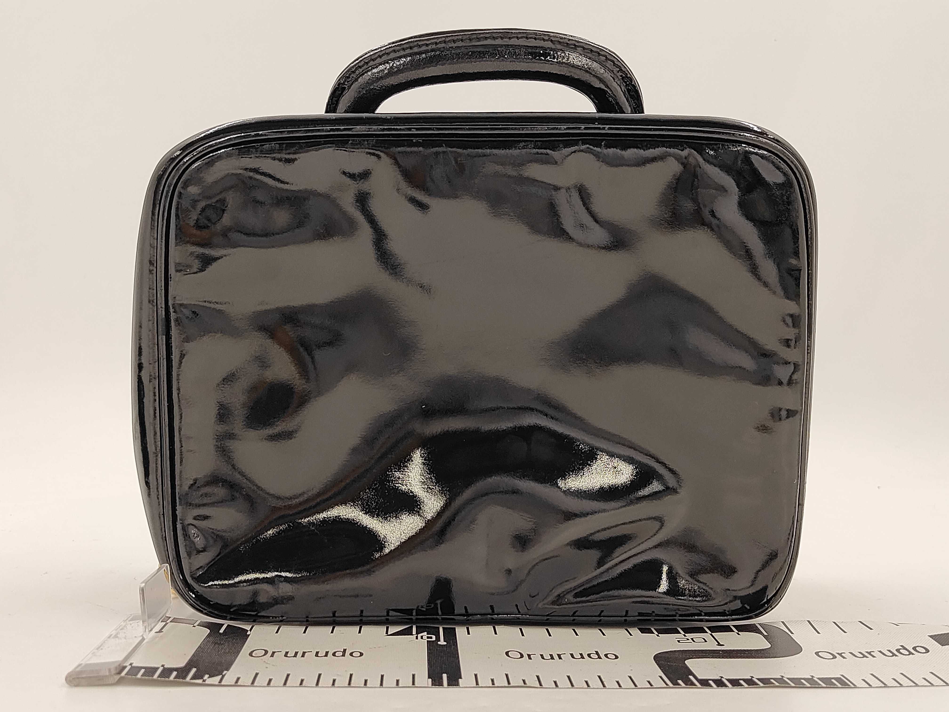 Vanity Bag, Patent Leather, Black — view 2