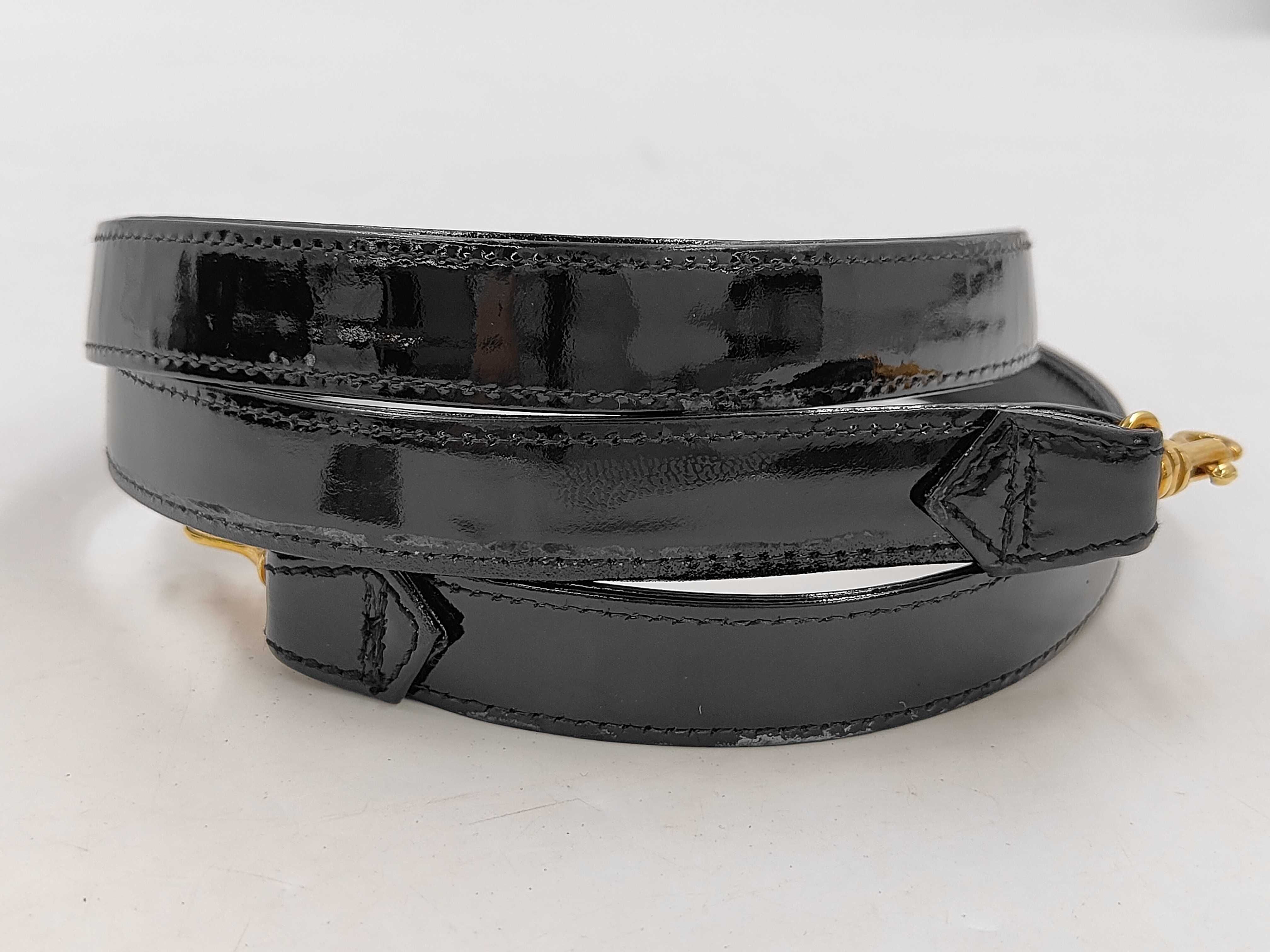 Vanity Bag, Patent Leather, Black — view 13