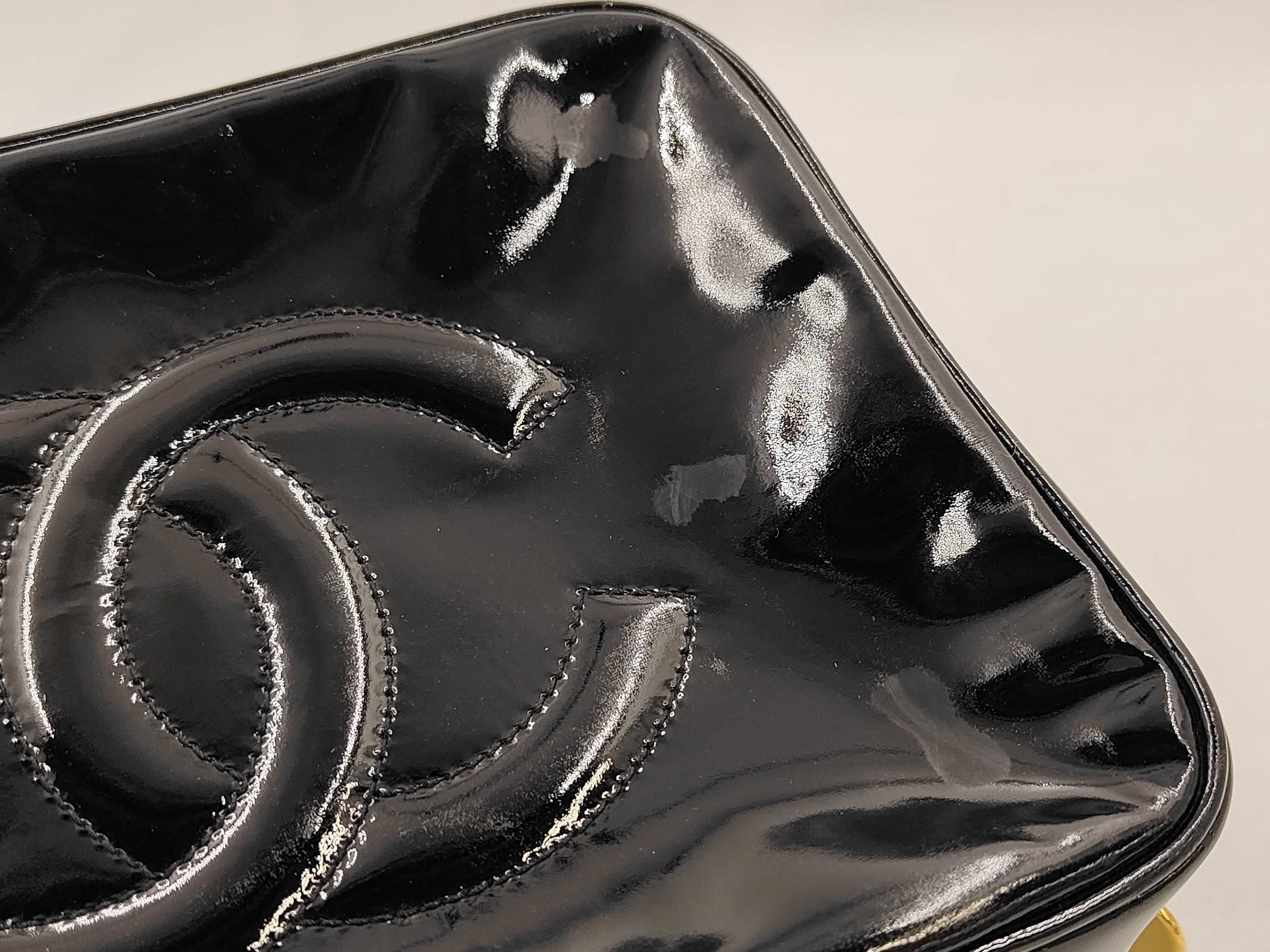 Vanity Bag, Patent Leather, Black — view 14