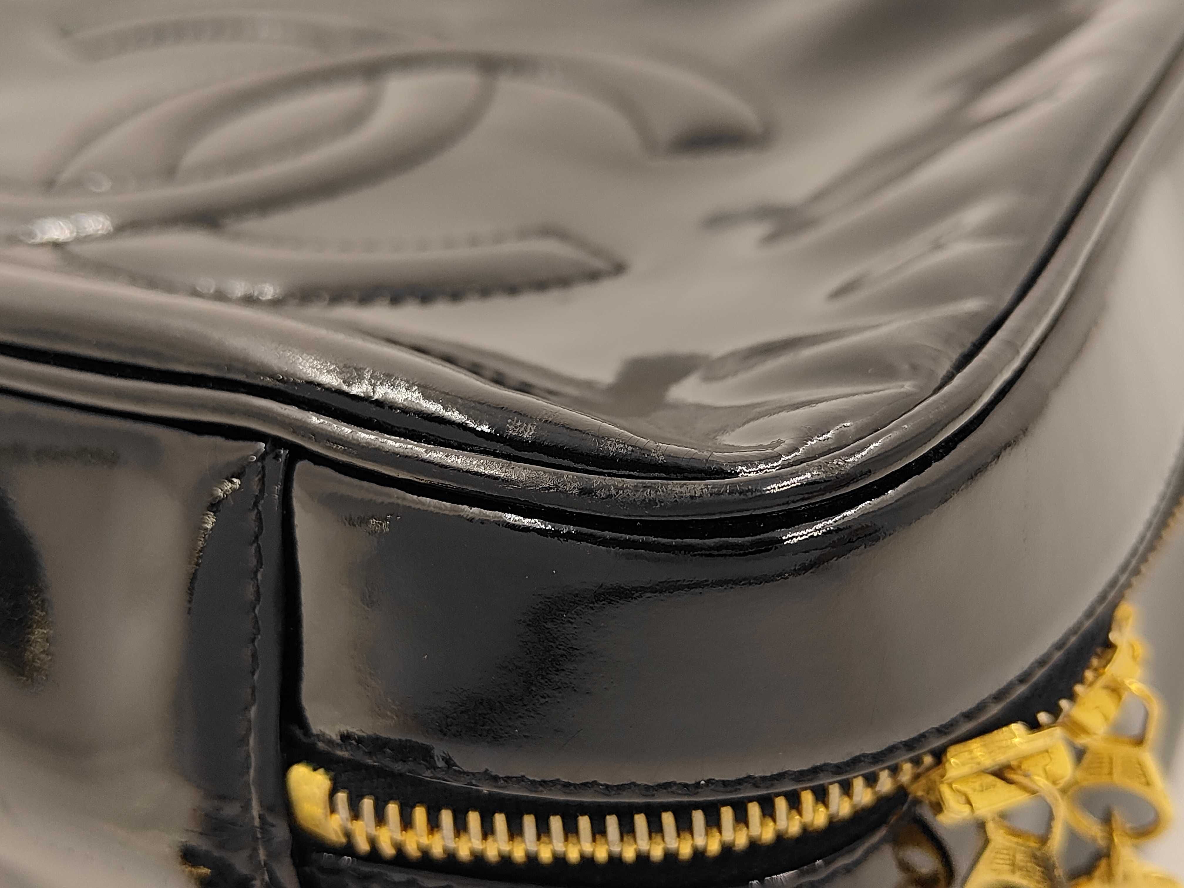 Vanity Bag, Patent Leather, Black — view 6