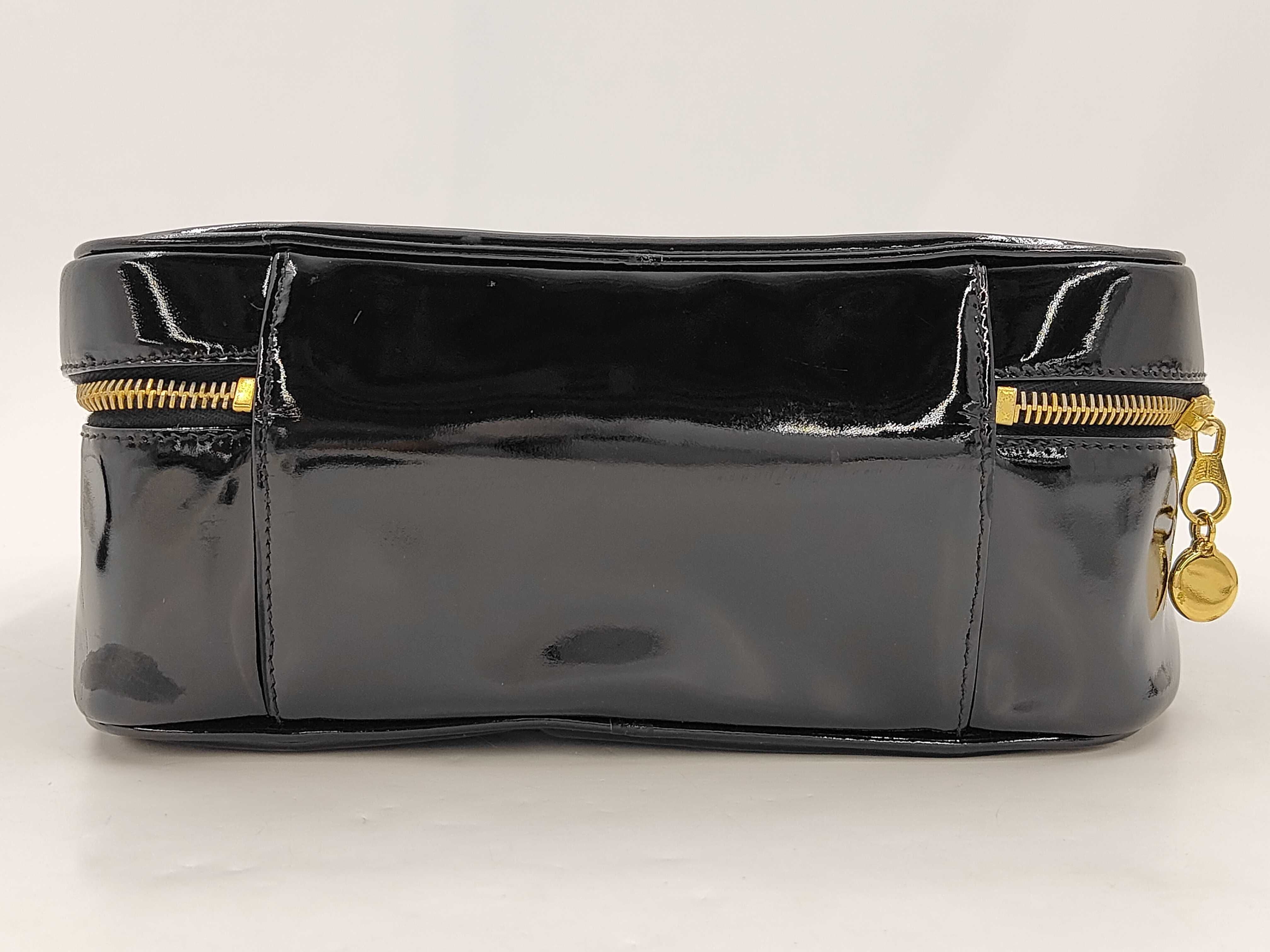 Vanity Bag, Patent Leather, Black — view 7