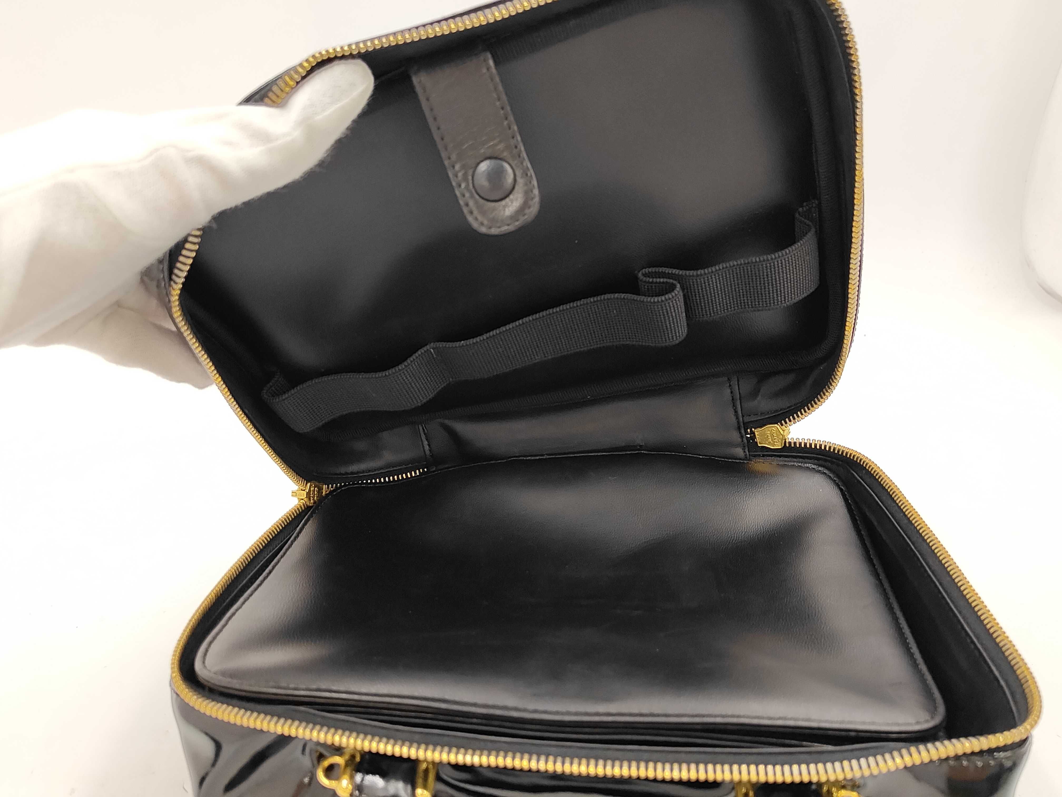 Vanity Bag, Patent Leather, Black — view 10