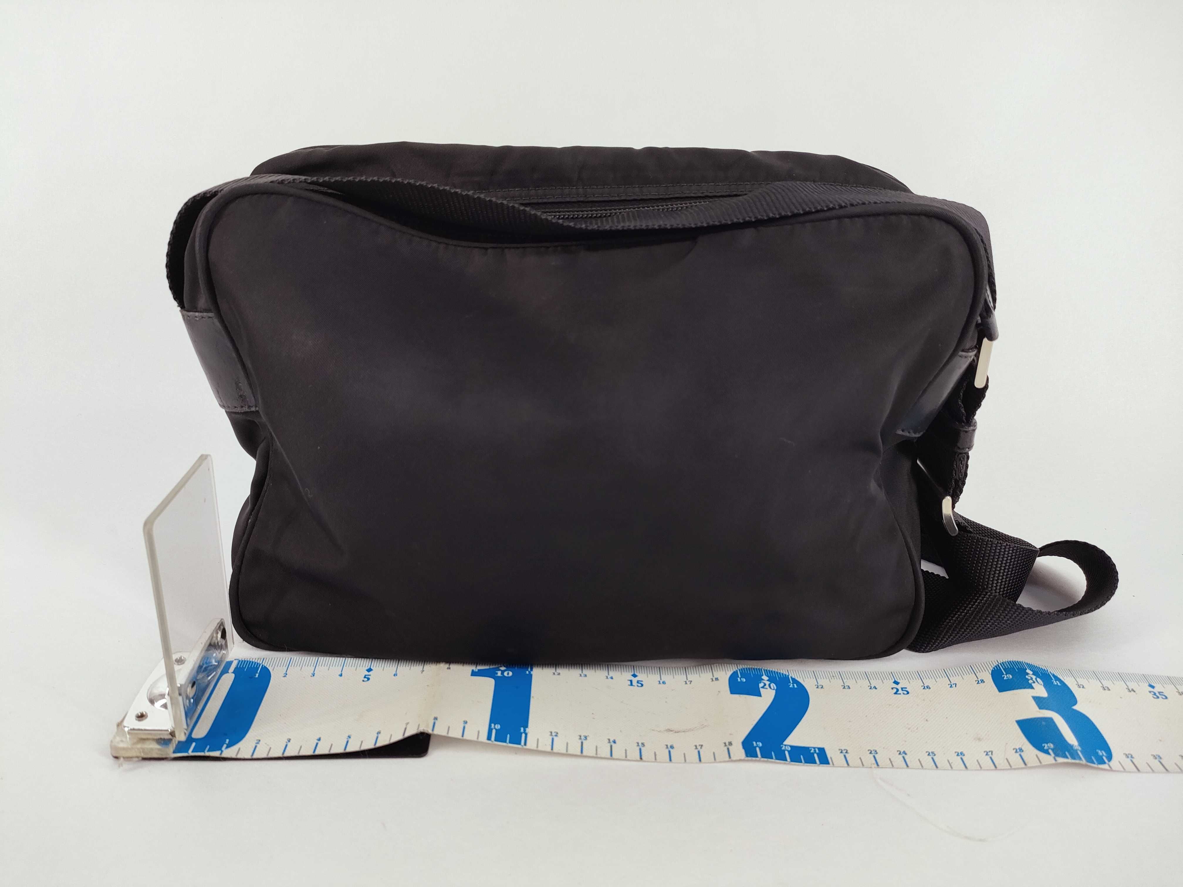 Triangle Logo Nylon Shoulder Bag White Tag 58 Shoulder Bag — view 2