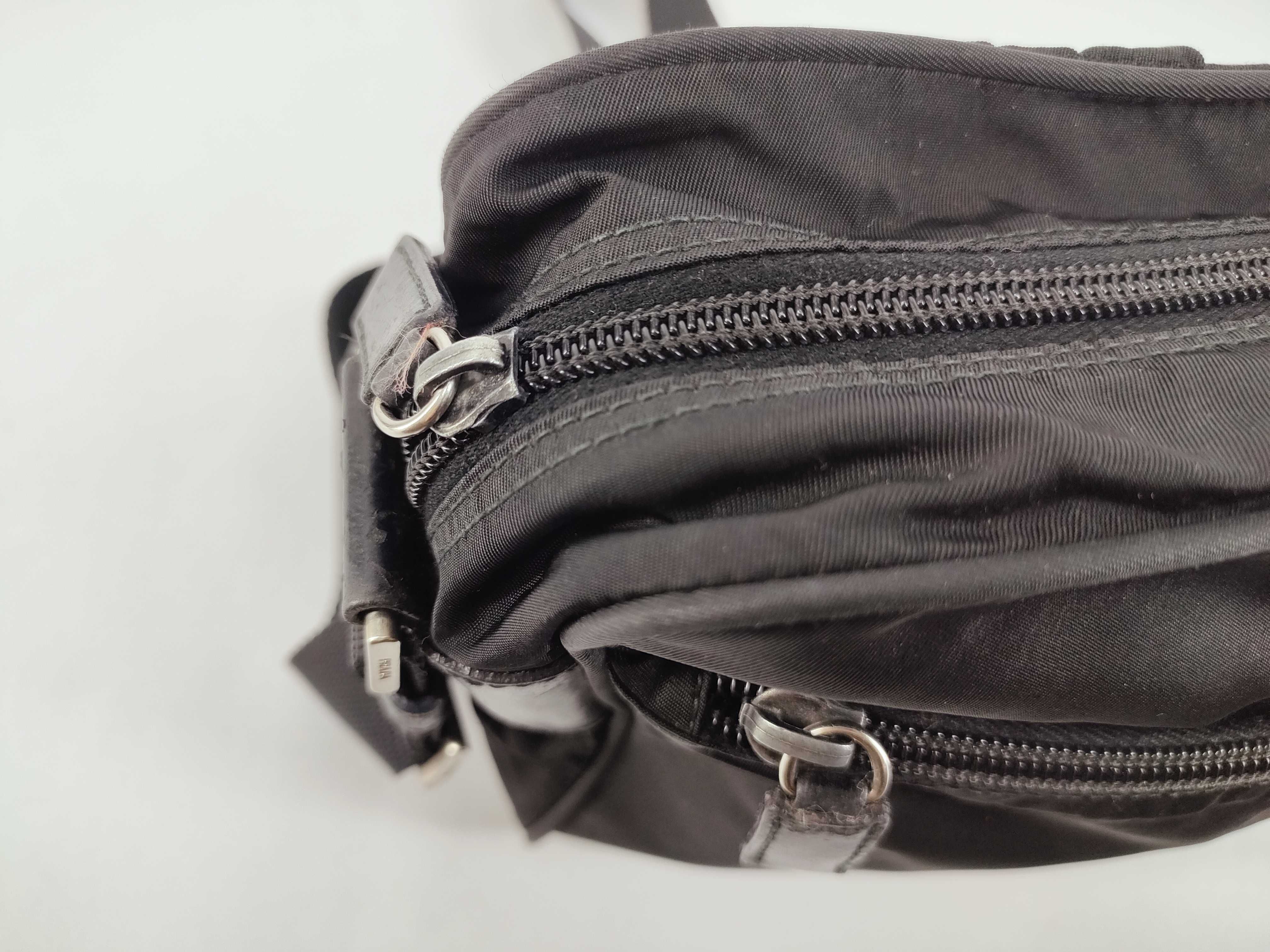 Triangle Logo Nylon Shoulder Bag White Tag 58 Shoulder Bag — view 9