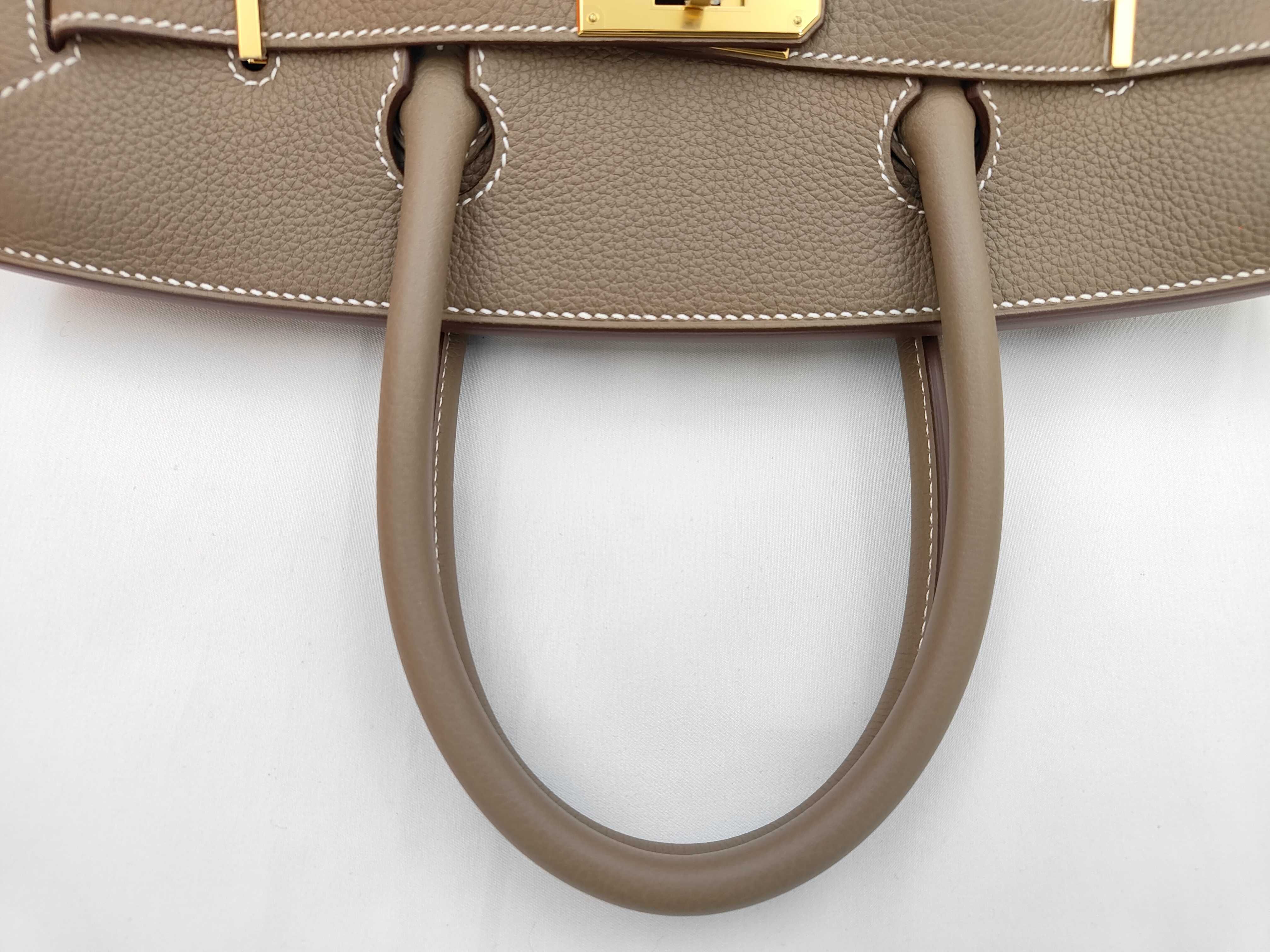 Birkin 30 Etoupe Togo Gold Hardware W Stamp Handbag — view 3