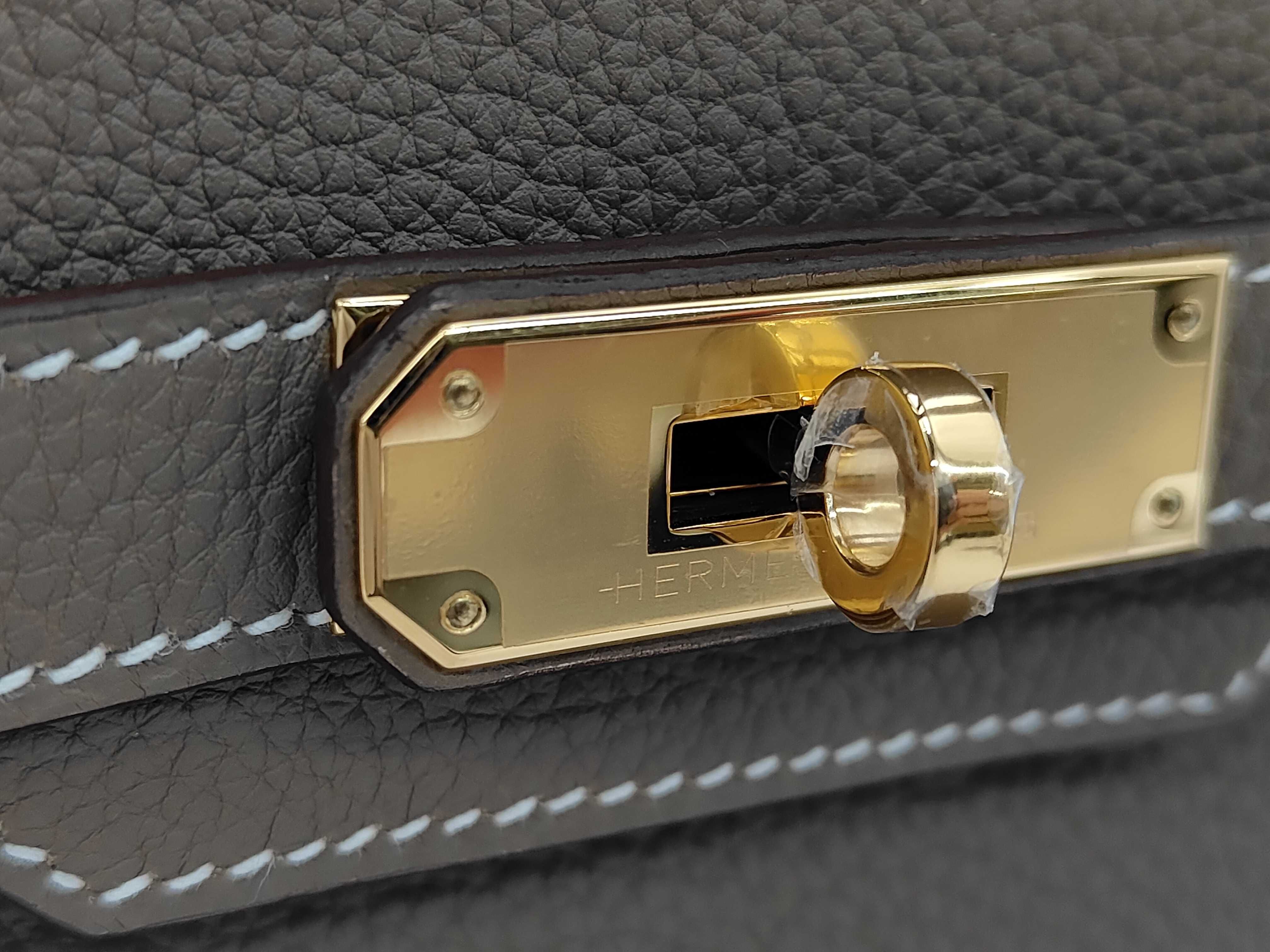 Birkin 30 Etoupe Togo Gold Hardware W Stamp Handbag — view 7