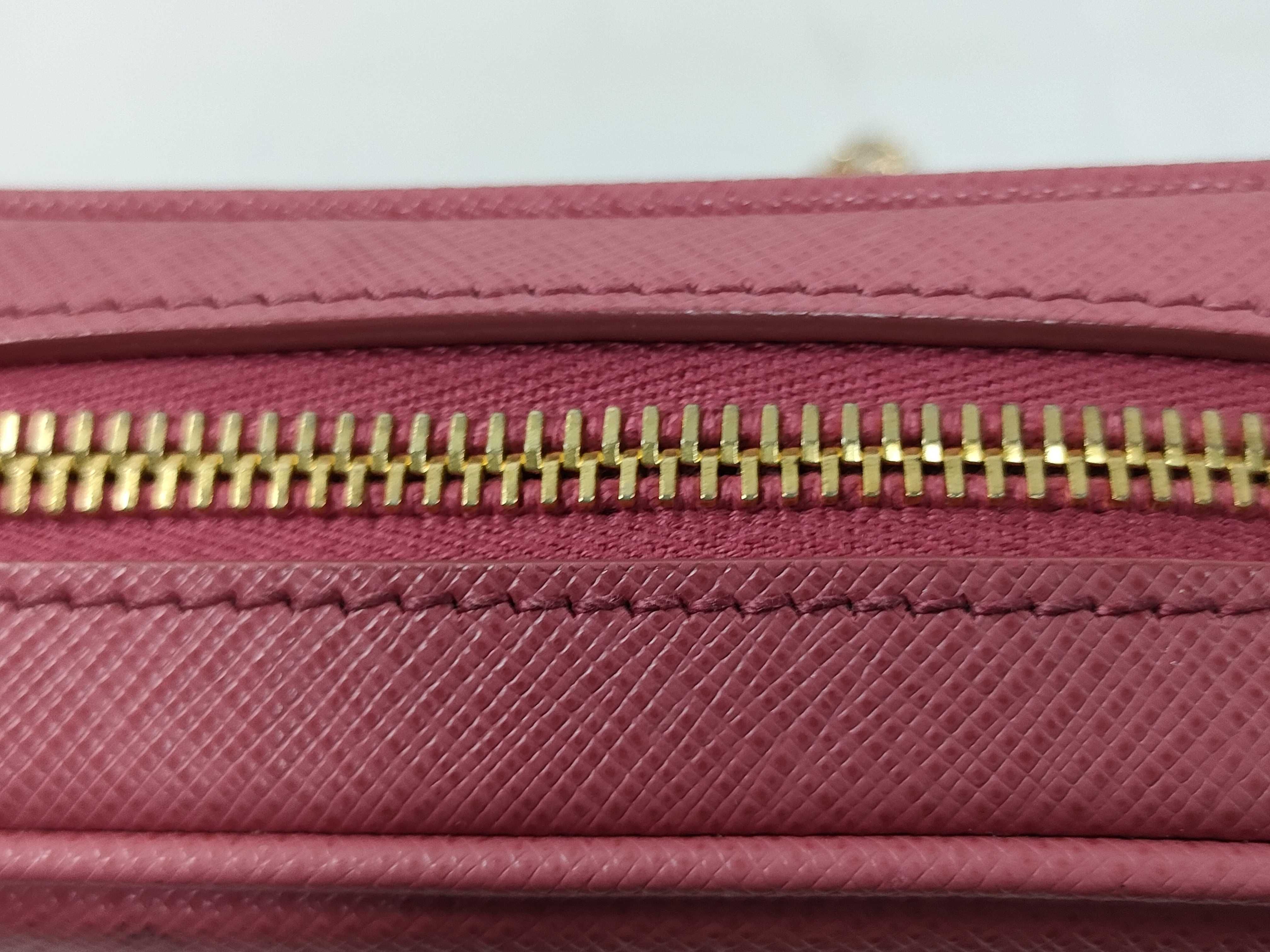 Saffiano Chain Shoulder Bag, Pink — view 8