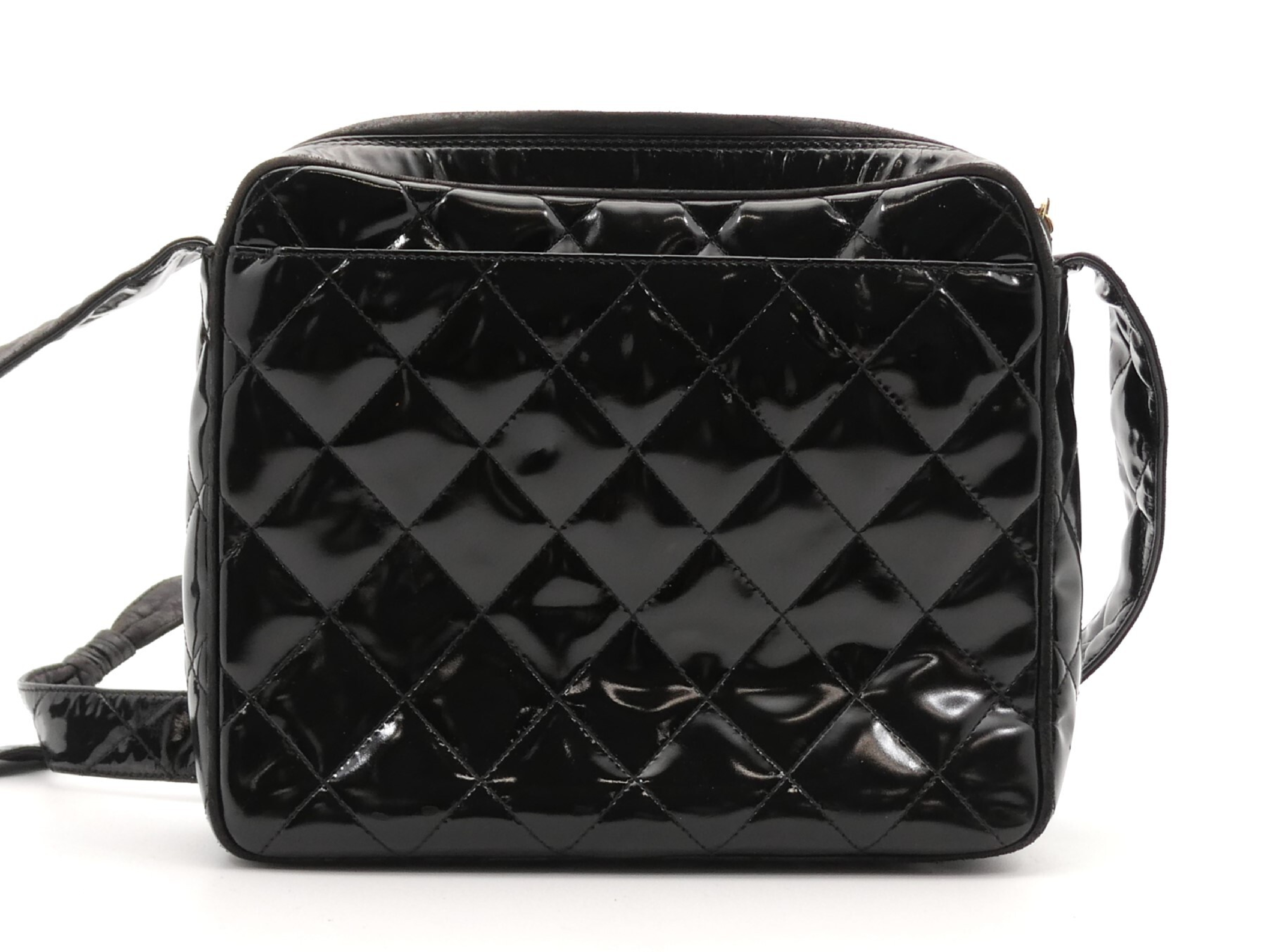 Matelassé Enamel Coco Mark Turnlock Shoulder Bag — view 2