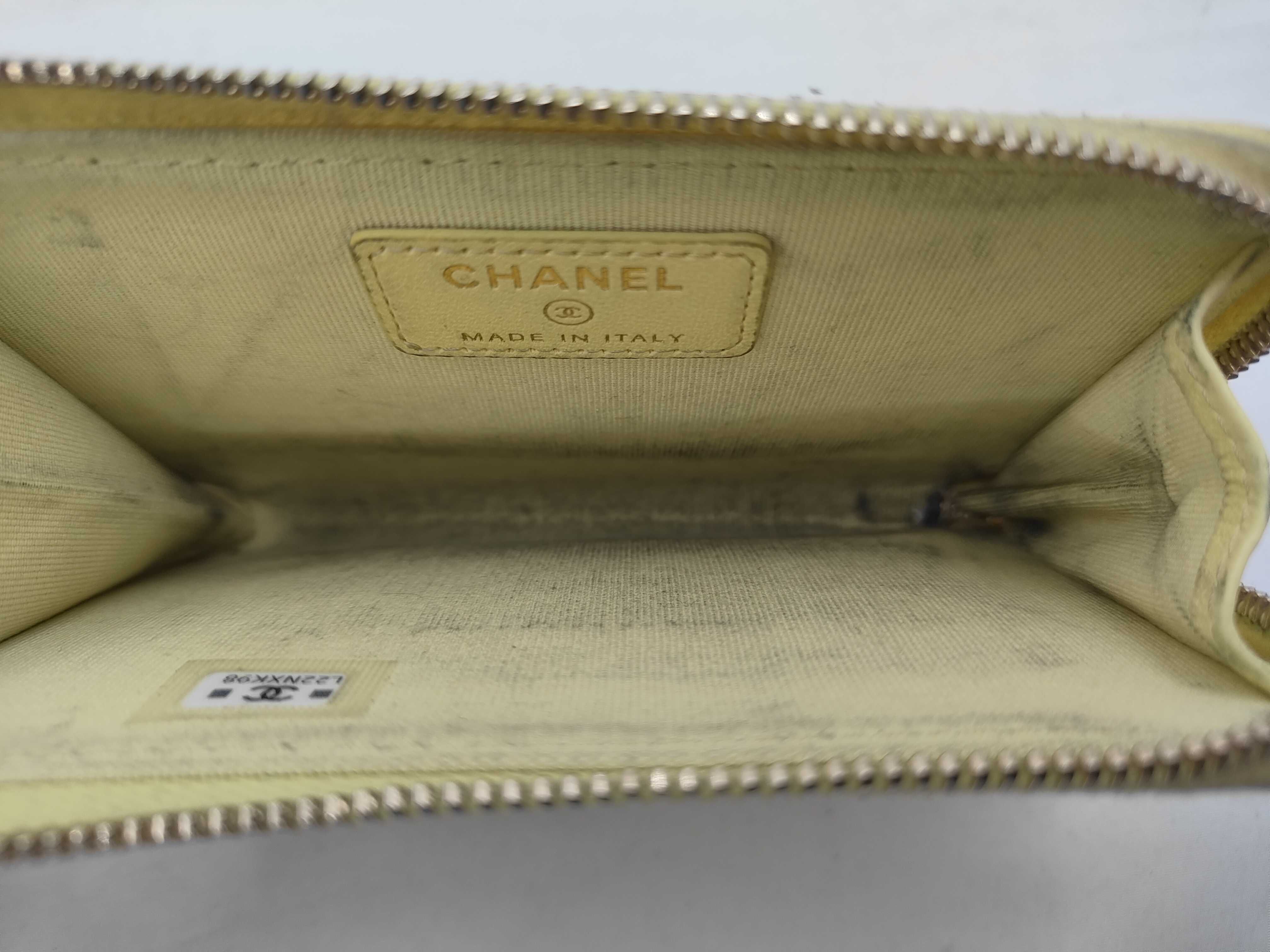 Matelassé Coin Case, Coco Mark, Yellow Coin Case — view 4