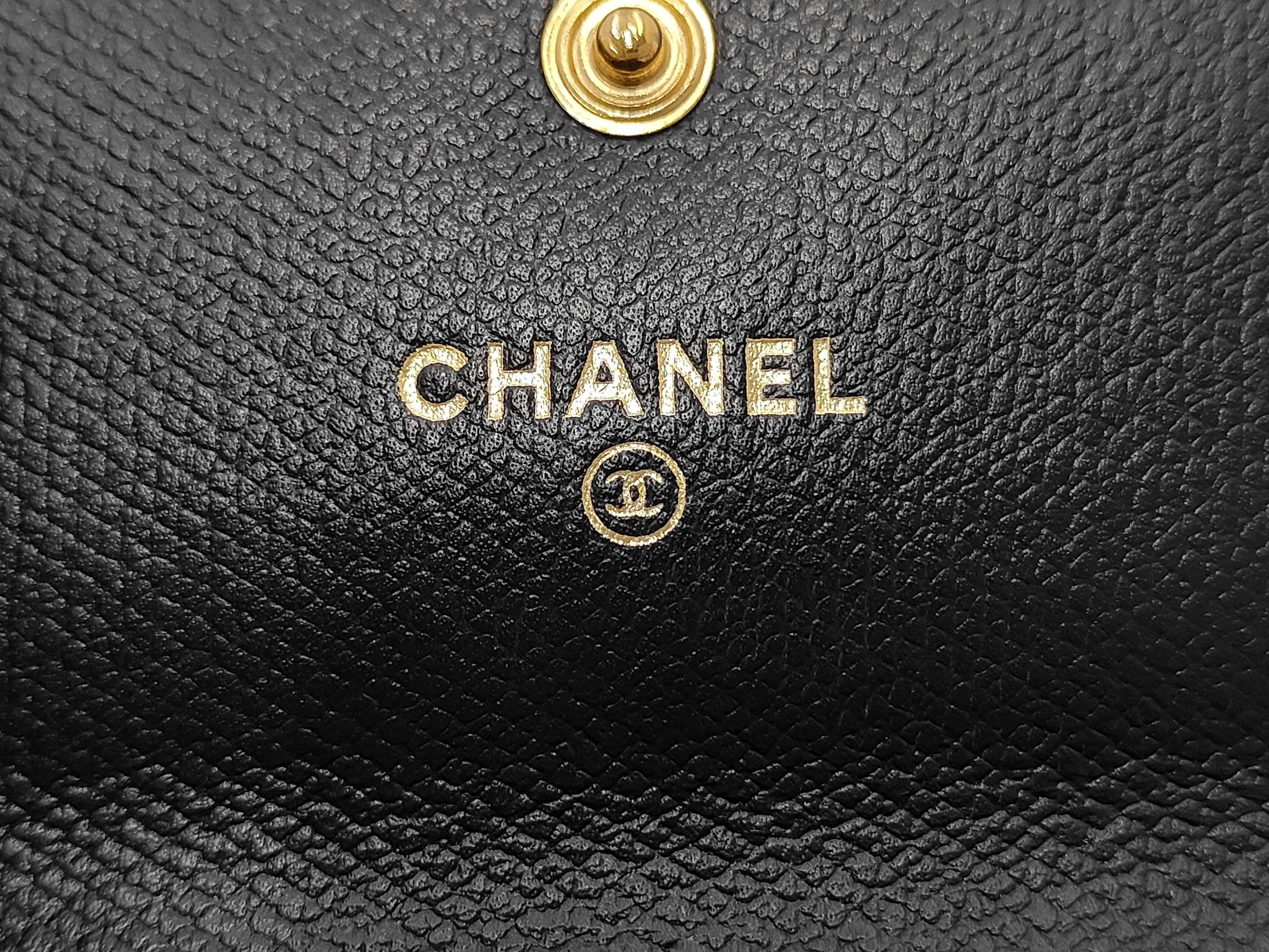 Coco Button Coco Mark Black Wallet 33 — view 11
