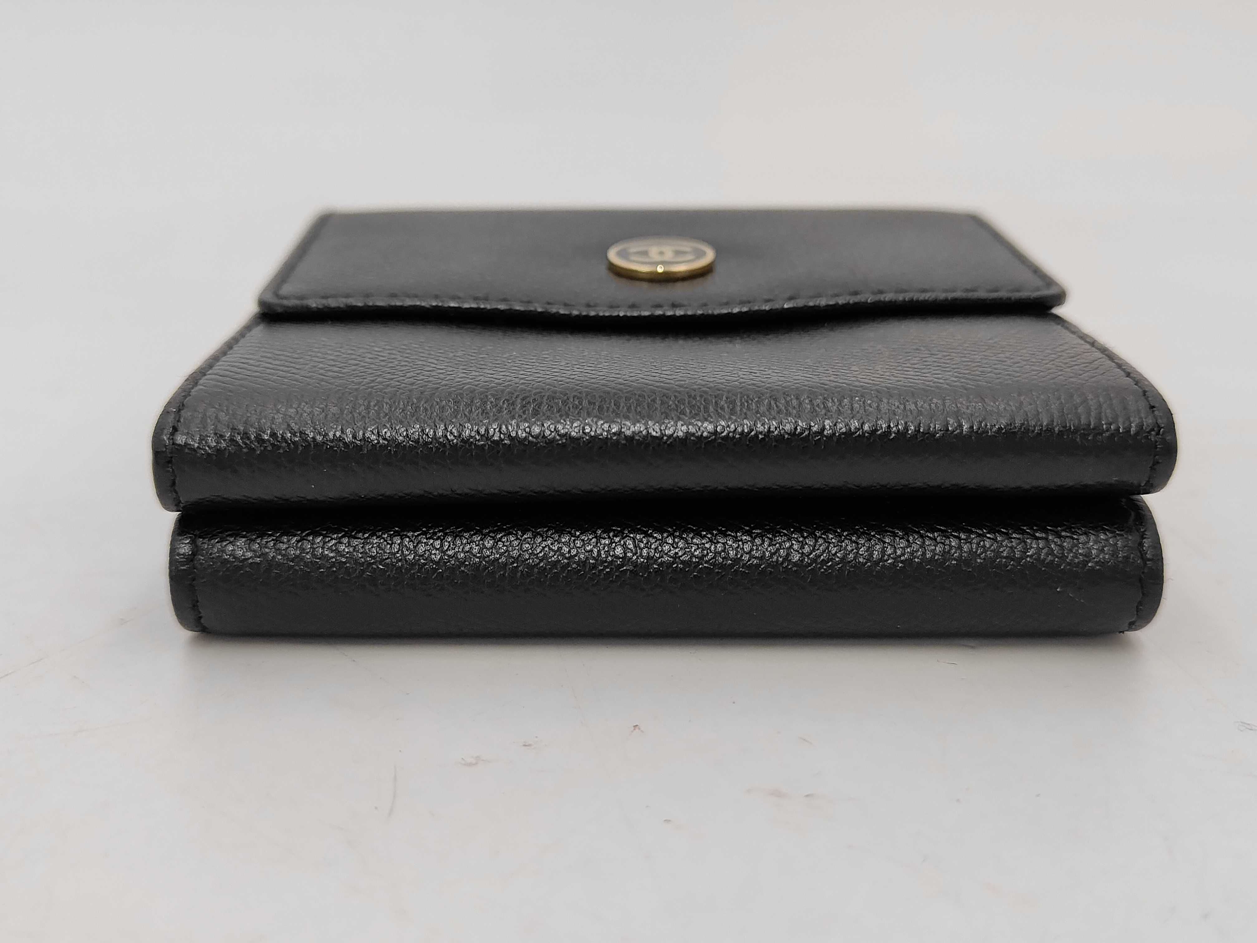 Coco Button Coco Mark Black Wallet 33 — view 3