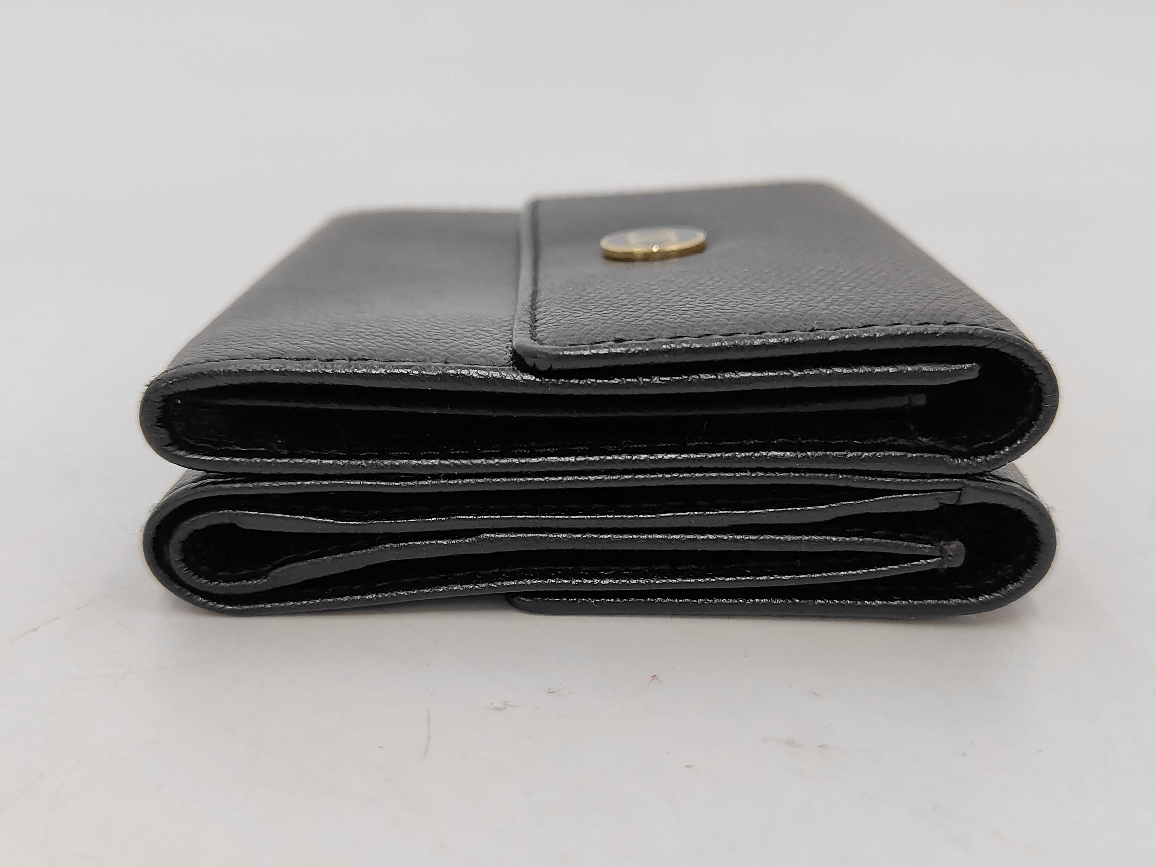 Coco Button Coco Mark Black Wallet 33 — view 4